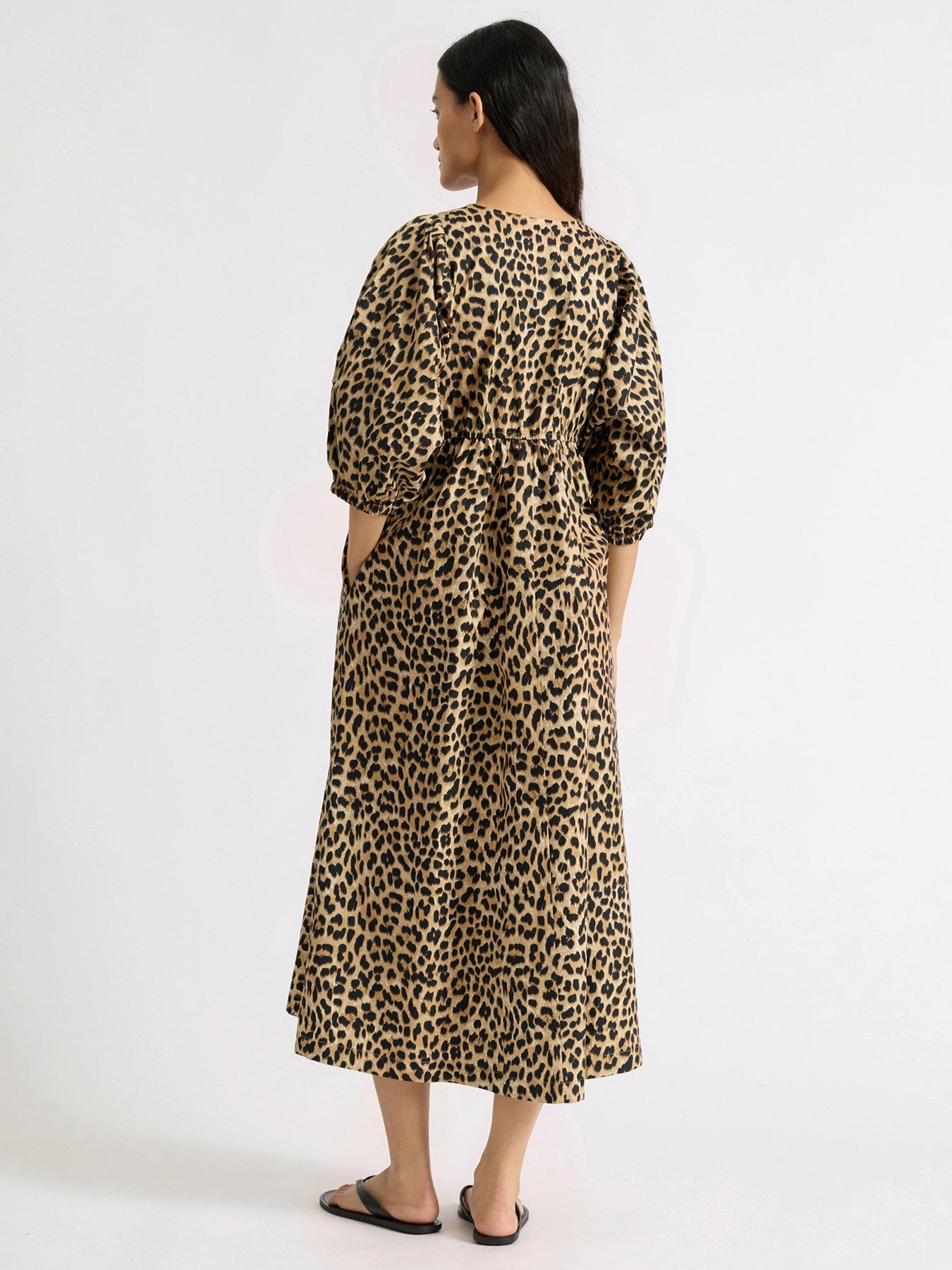 Image 2 of 4 of Albaray Animal Iconic Dress - Brown
