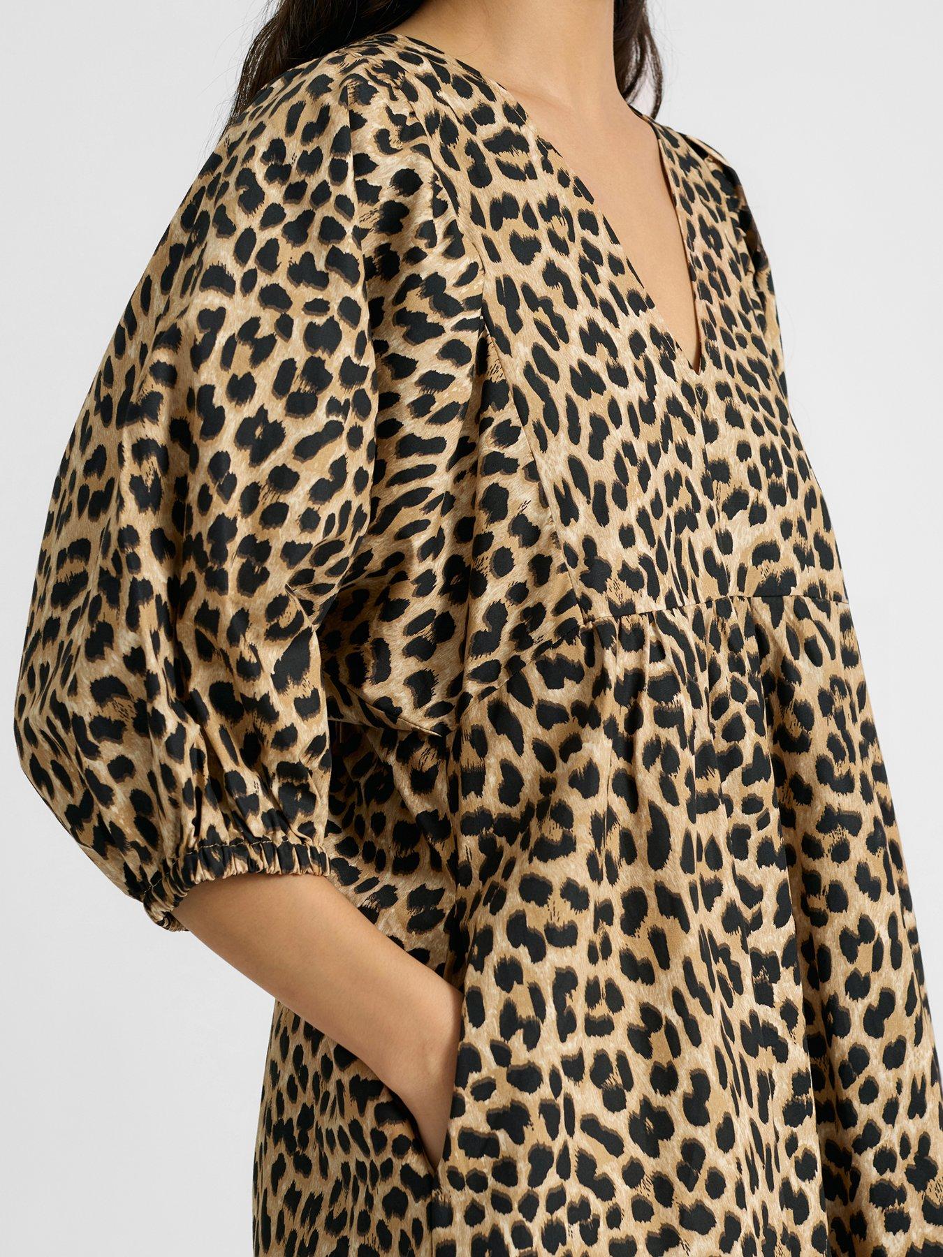 Image 3 of 4 of Albaray Animal Iconic Dress - Brown