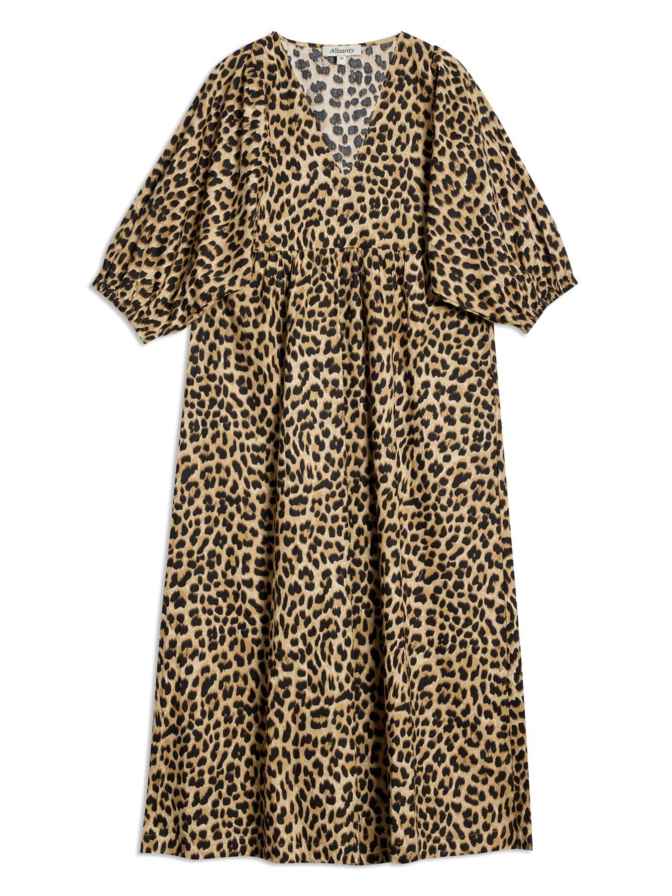 Image 4 of 4 of Albaray Animal Iconic Dress - Brown