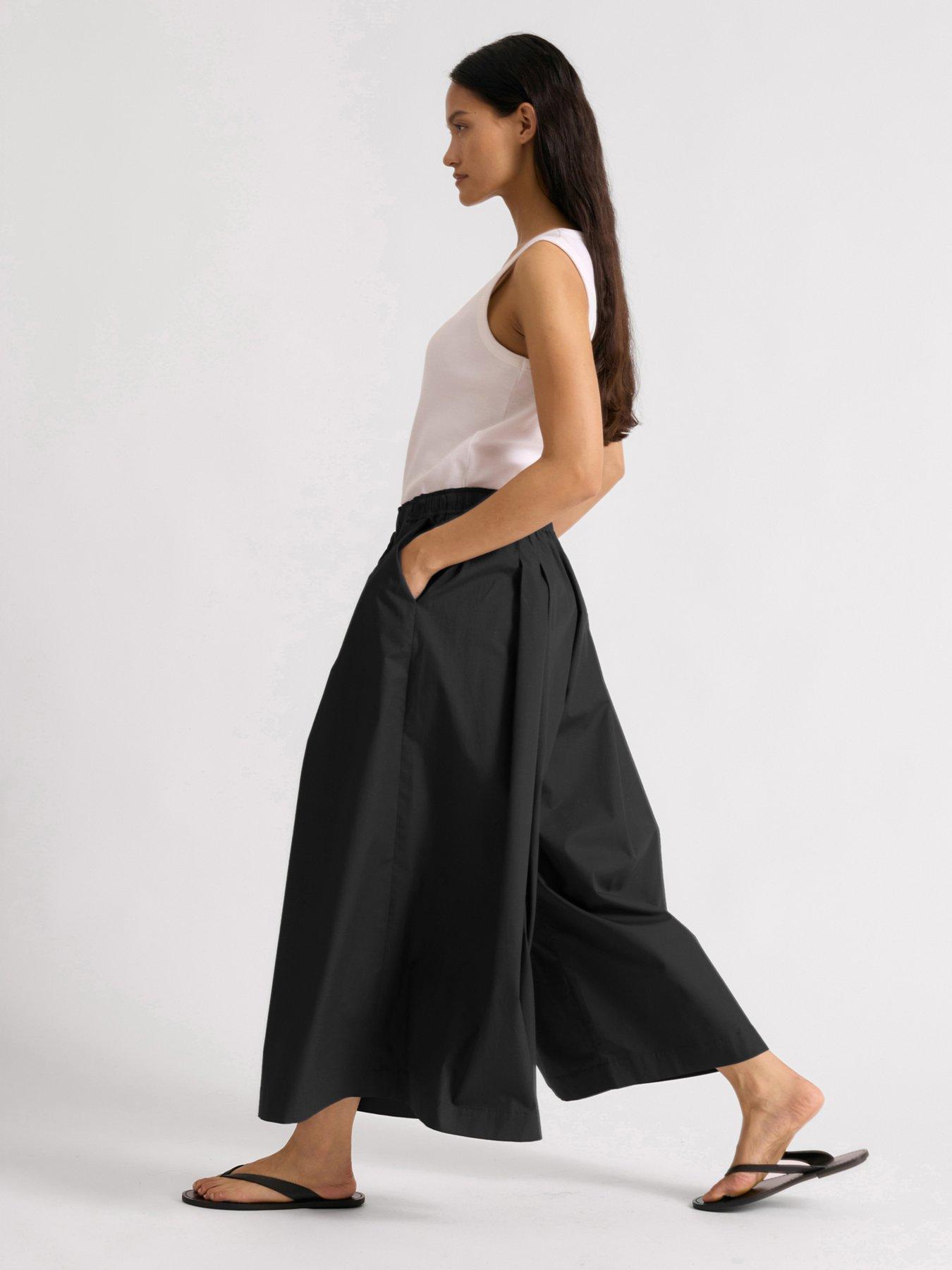  image of albaray-cotton-wide-leg-culottes