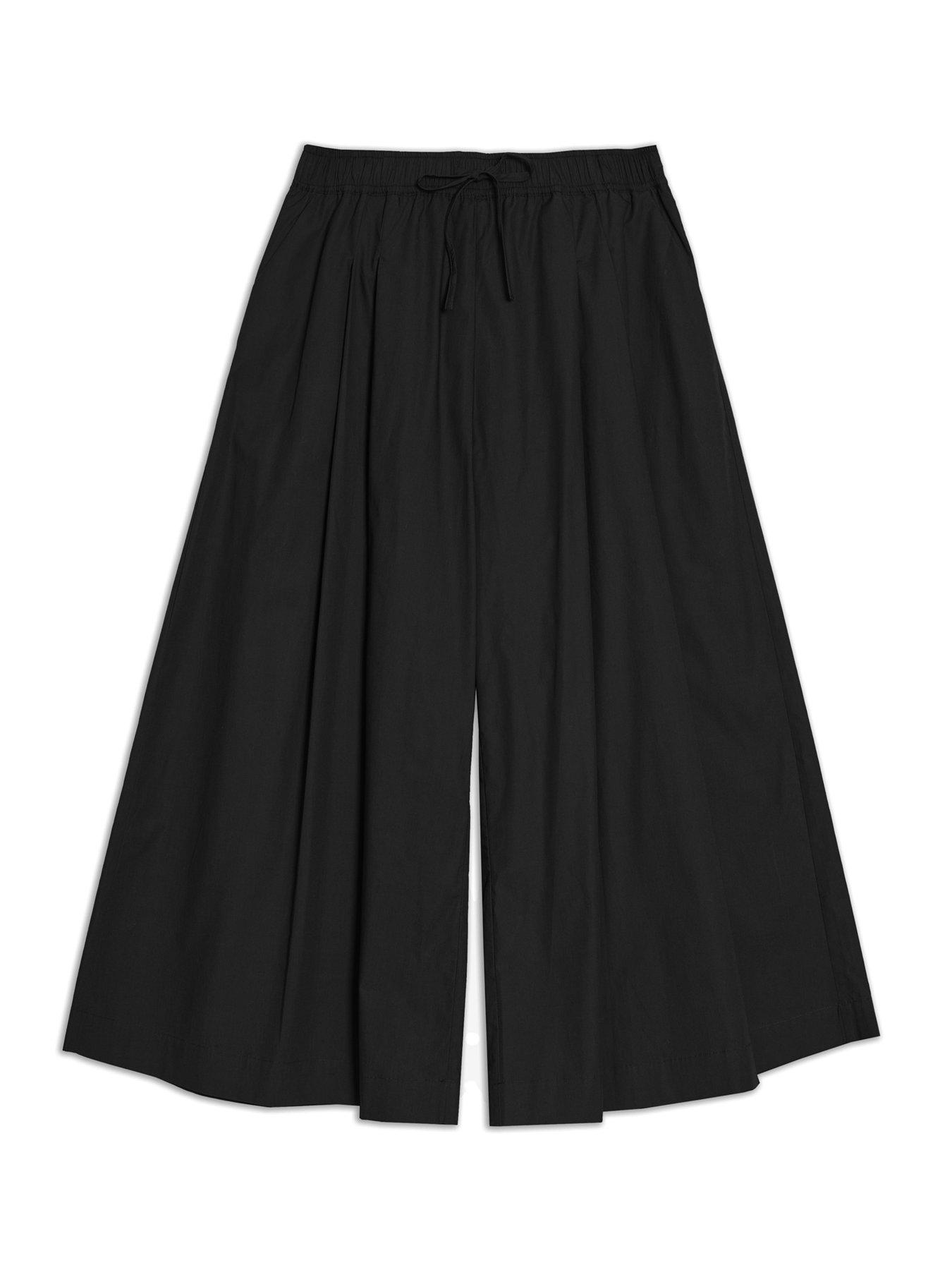  image of albaray-cotton-wide-leg-culottes