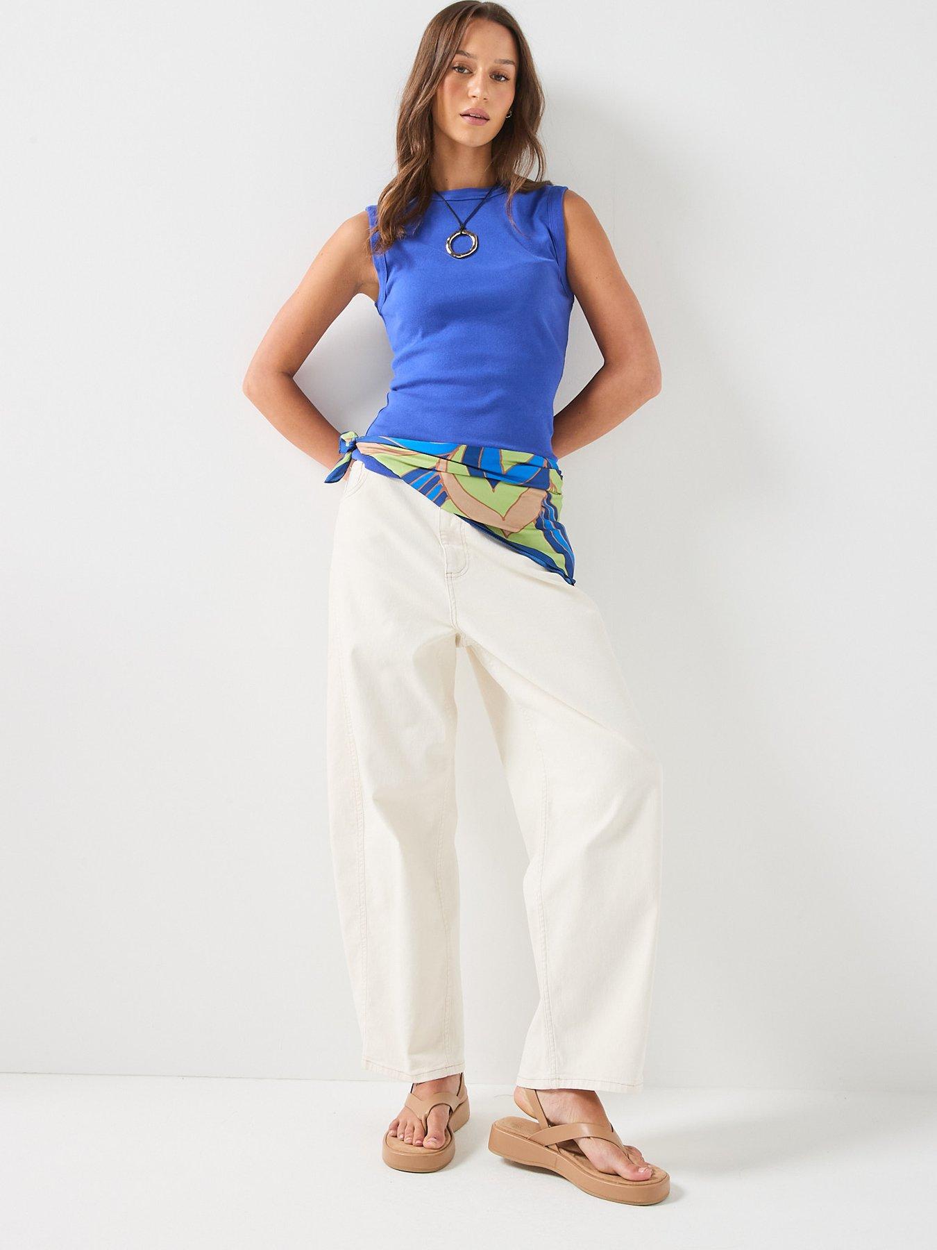 Image 3 of 4 of FREE PEOPLE Murphy Tank Top - Blue