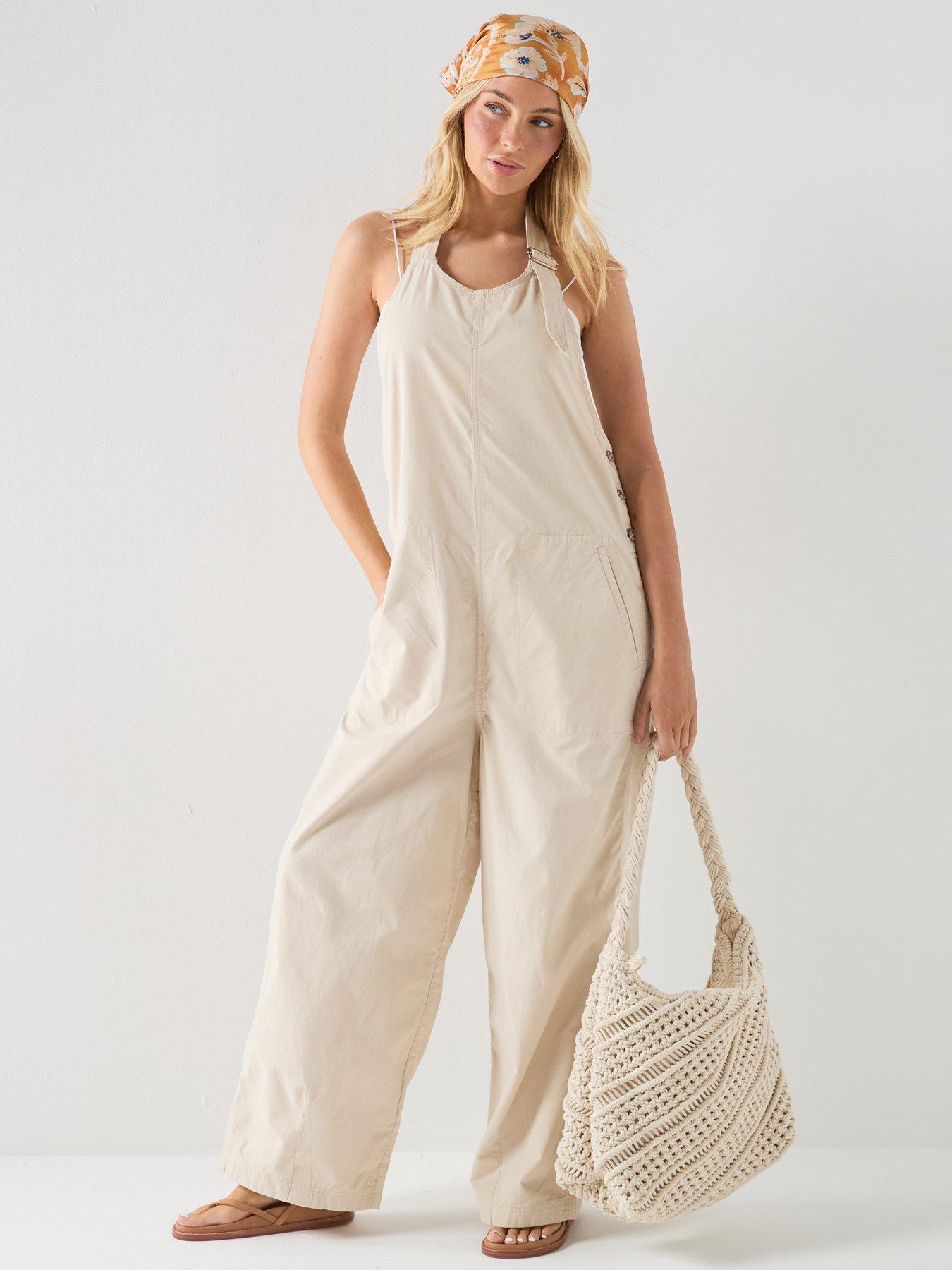 Image 1 of 6 of FREE PEOPLE Great Plains One Piece - Cream