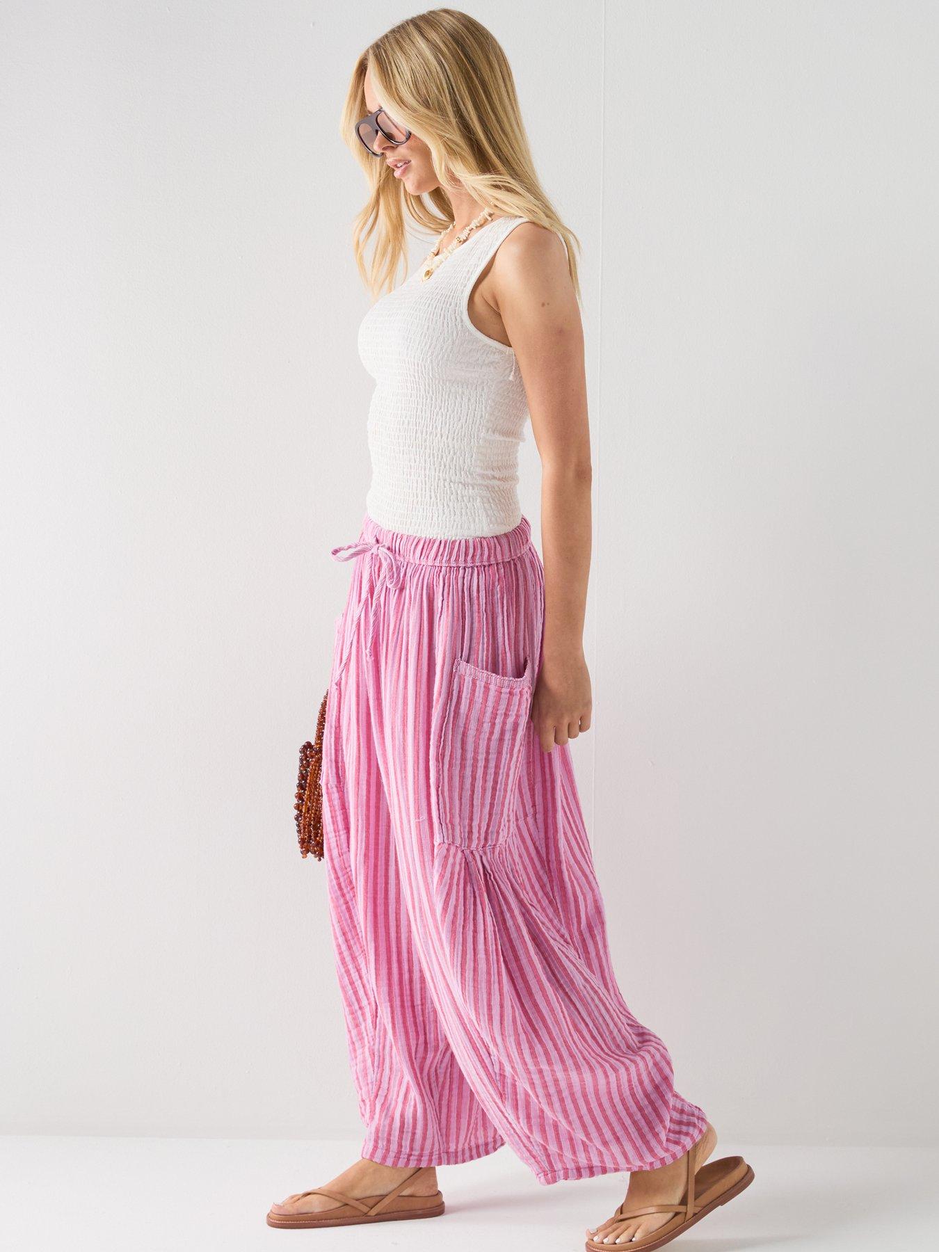 Image 4 of 6 of FREE PEOPLE Striped Quinn Pant