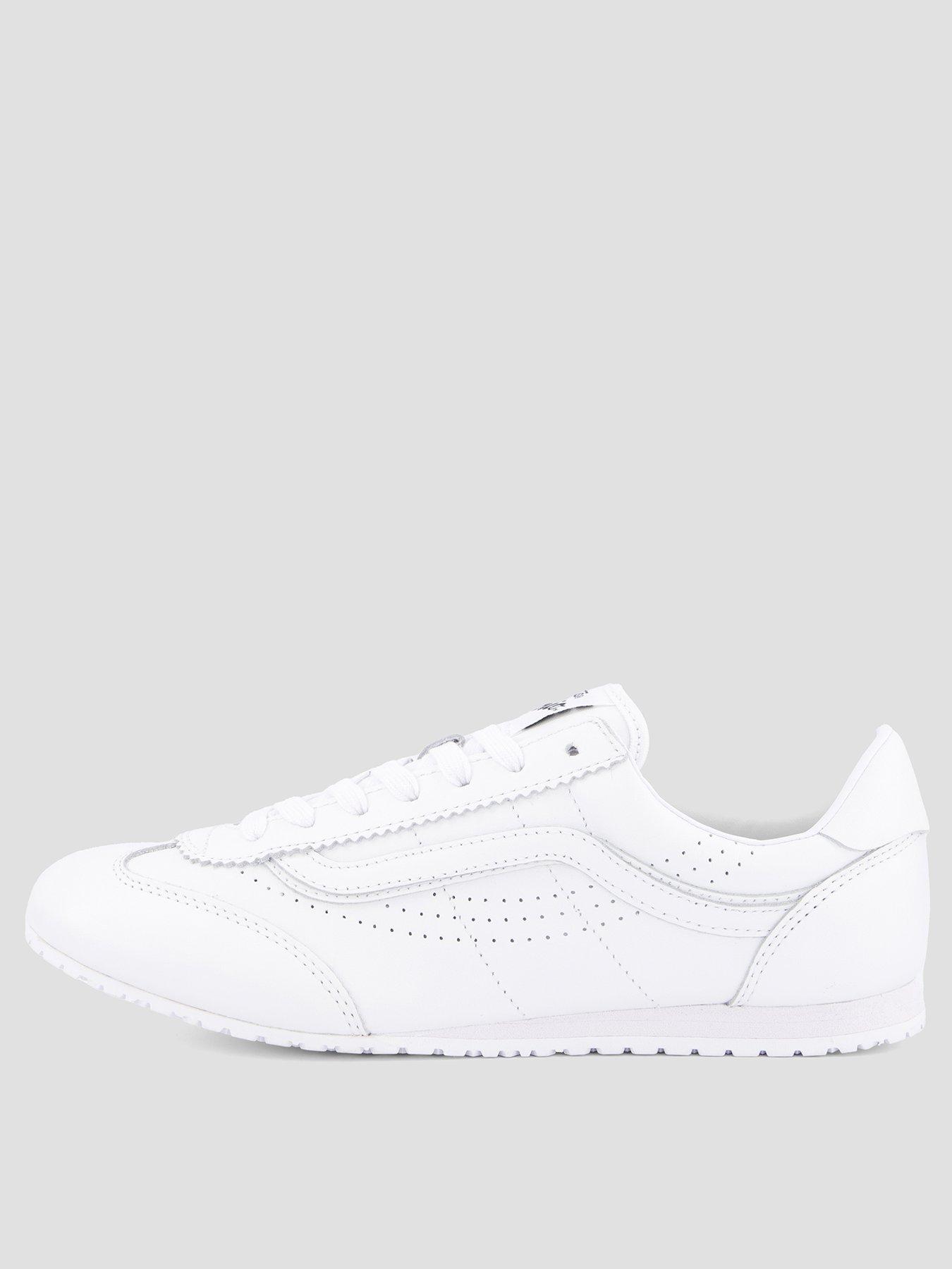 Vans Womens Super Lowpro Leather Trainers - White