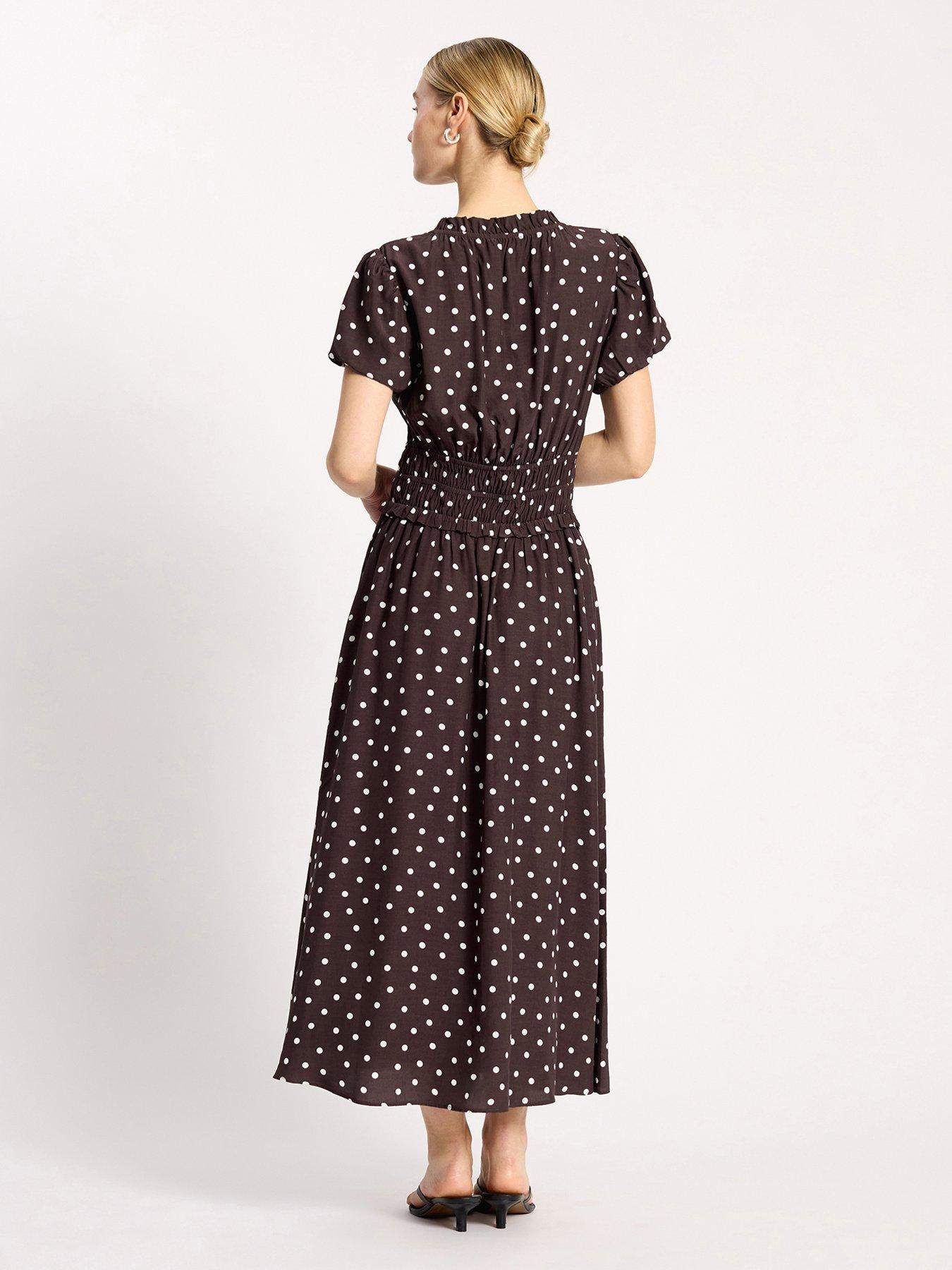 Image 2 of 4 of Albaray Spot Dress - Chocolate