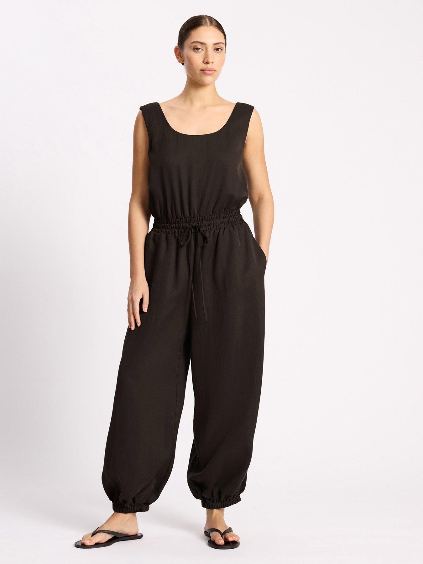 Albaray Tencel Jumpsuit - Brown