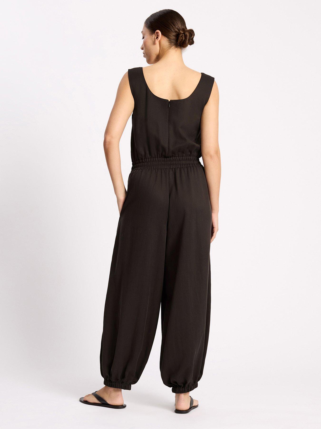 Image 2 of 5 of Albaray Tencel Jumpsuit - Brown