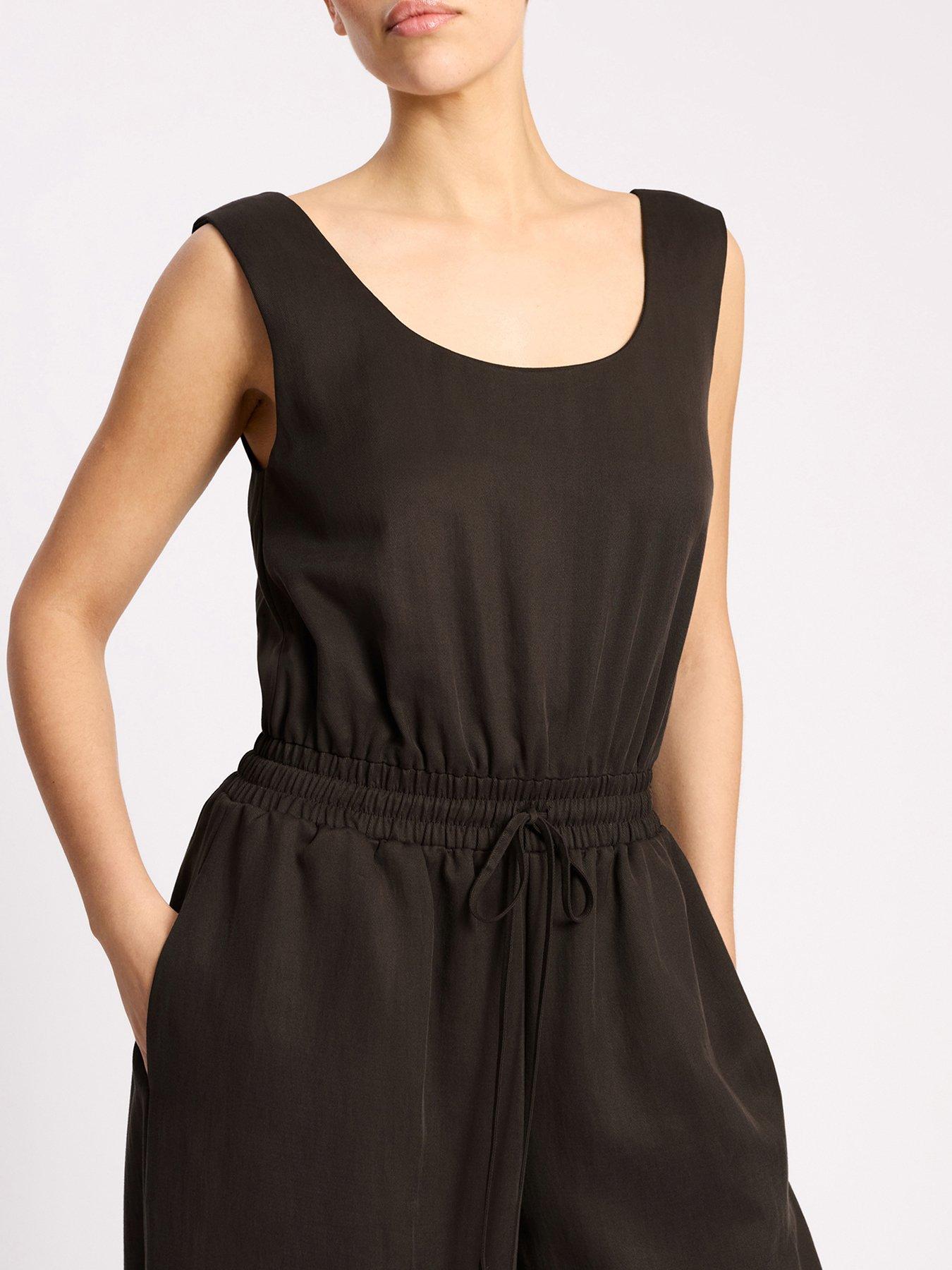 Image 3 of 5 of Albaray Tencel Jumpsuit - Brown