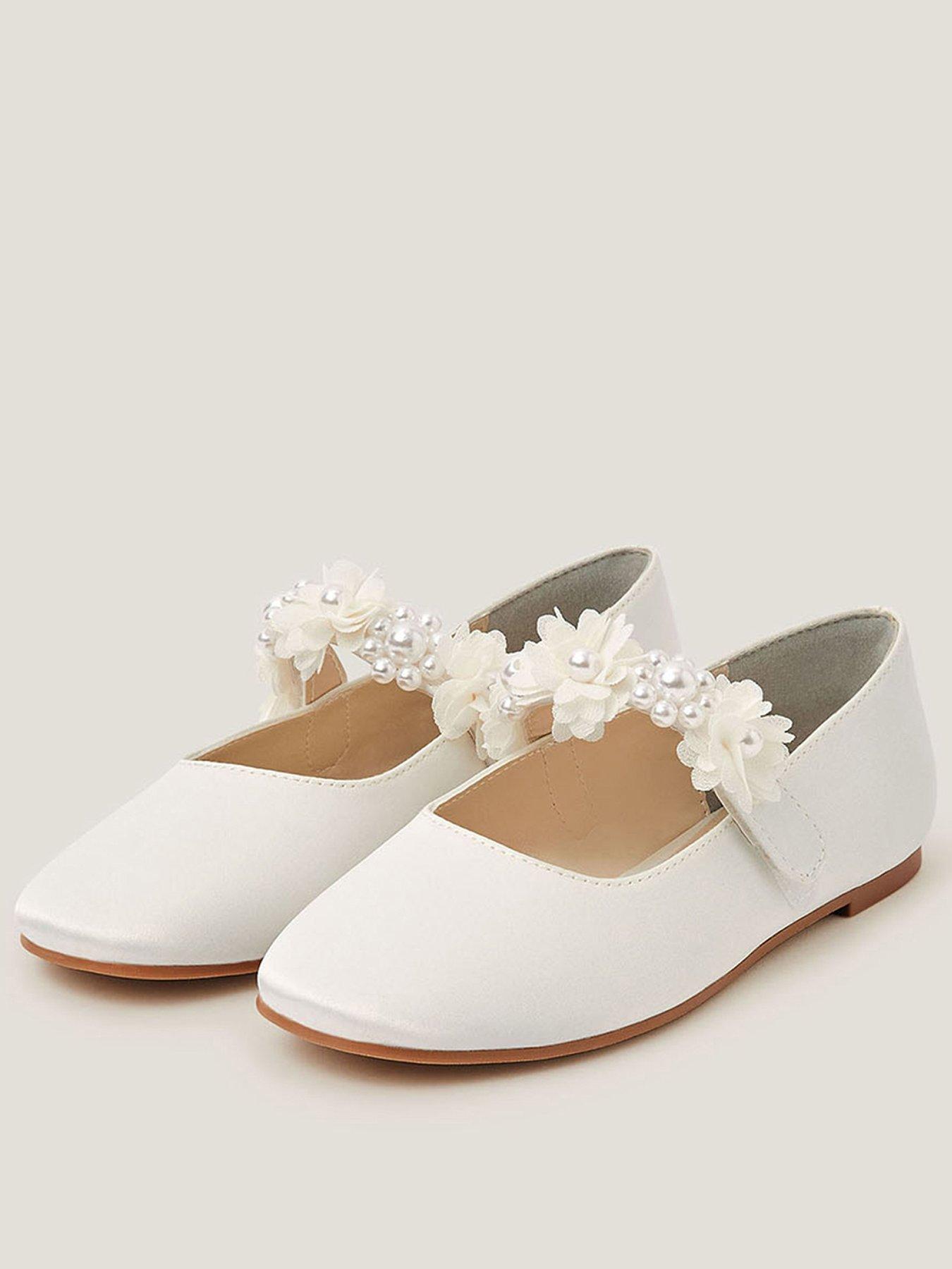 monsoon-girls-communion-pearly-pom-flower-ballerina-shoes-light-cream