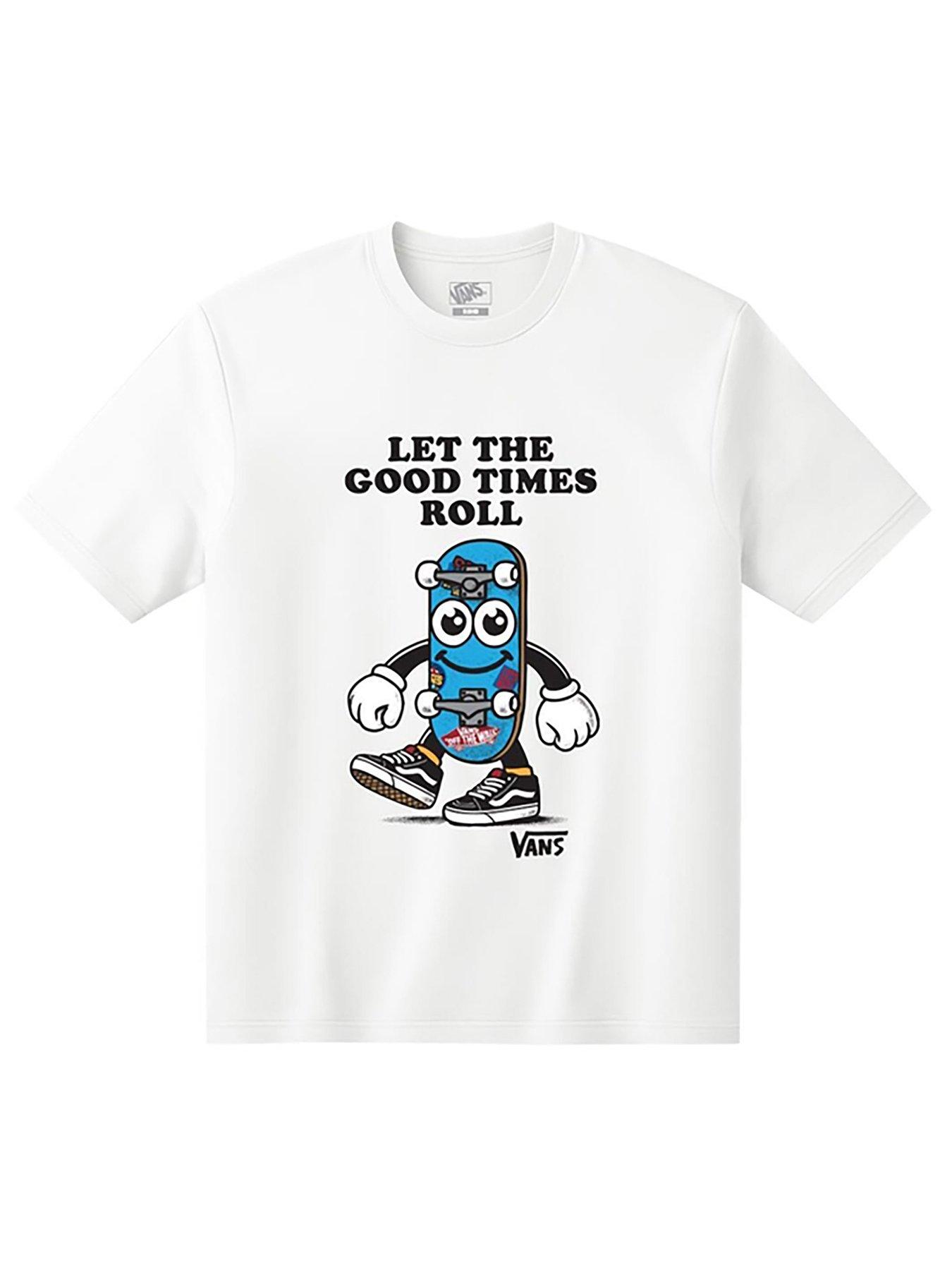 Vans Boys Lil Roller T-Shirt - White
