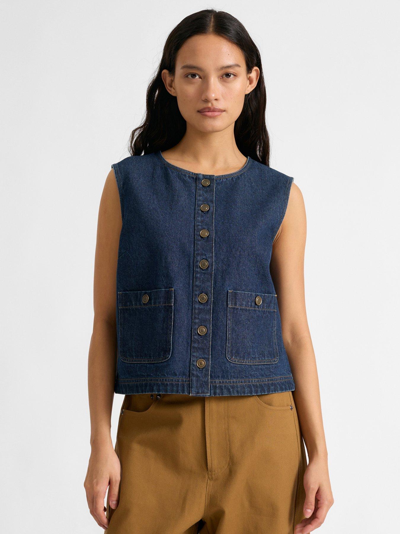 Albaray Denim Pocket Waistcoat