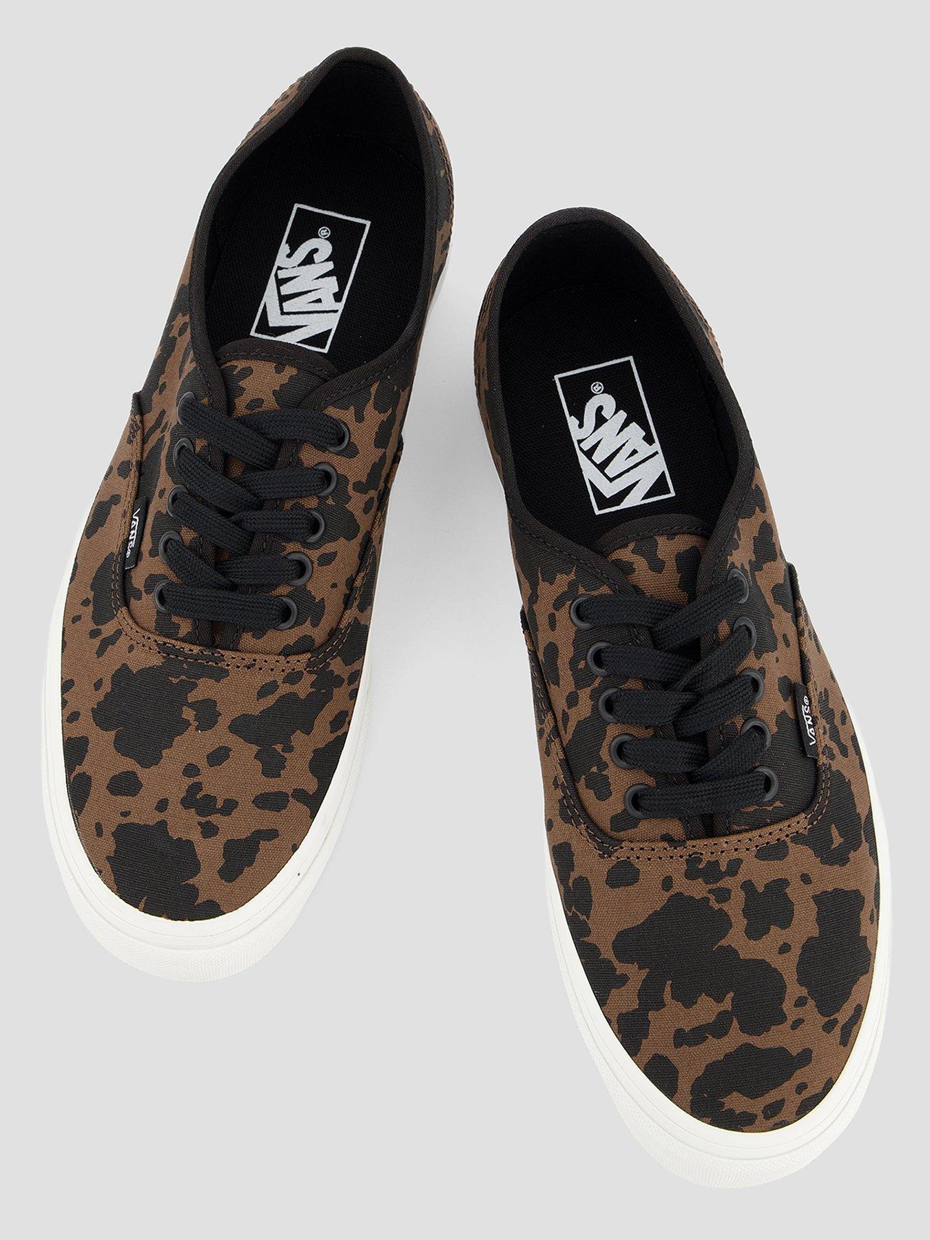Image 3 of 7 of Vans Womens Authentic Canvas - Brown Animal Print