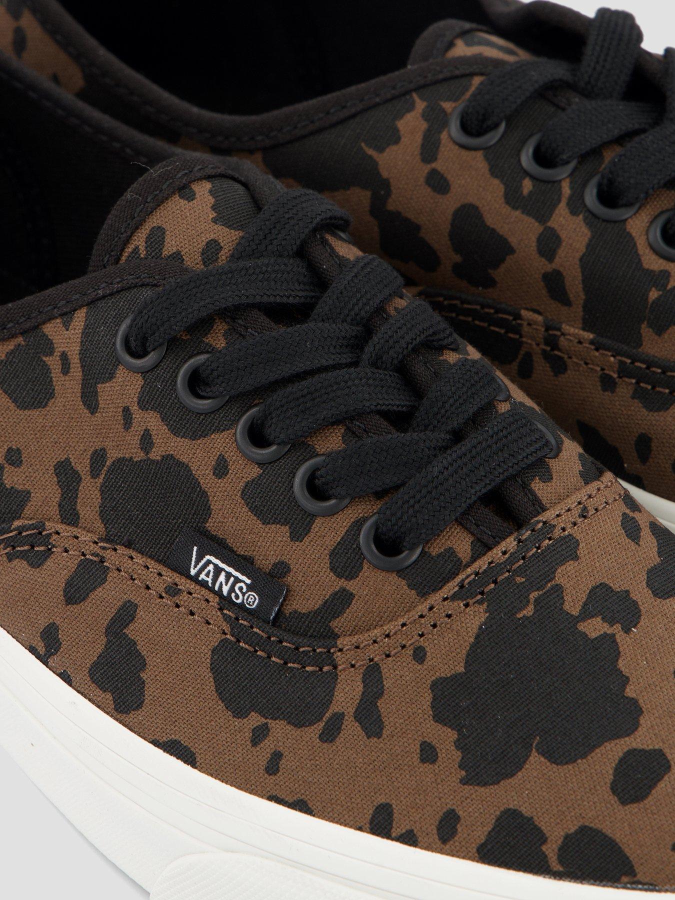 Image 5 of 7 of Vans Womens Authentic Canvas - Brown Animal Print