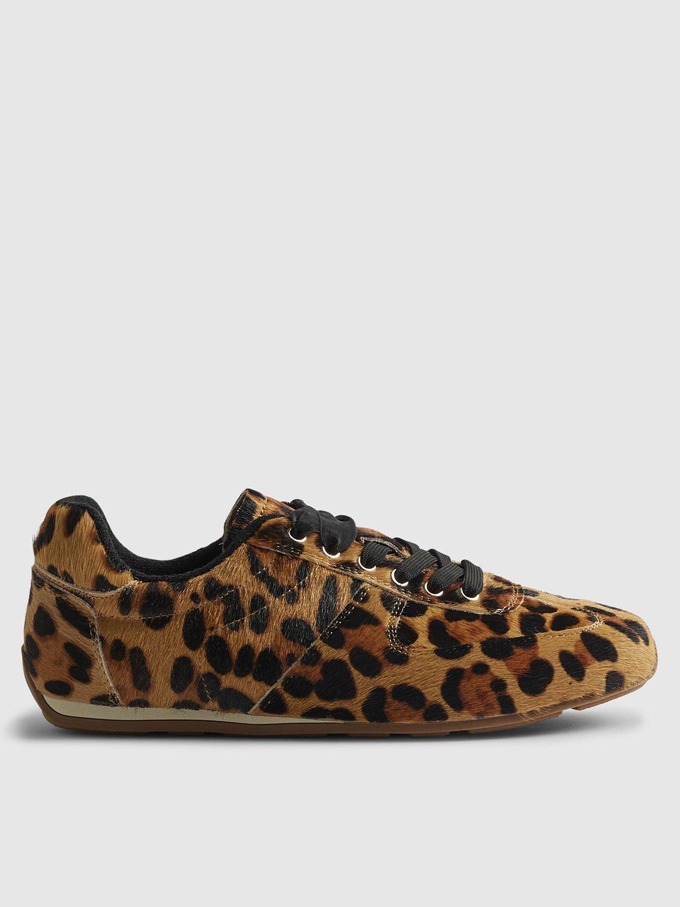 Image 2 of 6 of River Island Animal Slim Profile Trainer - Brown