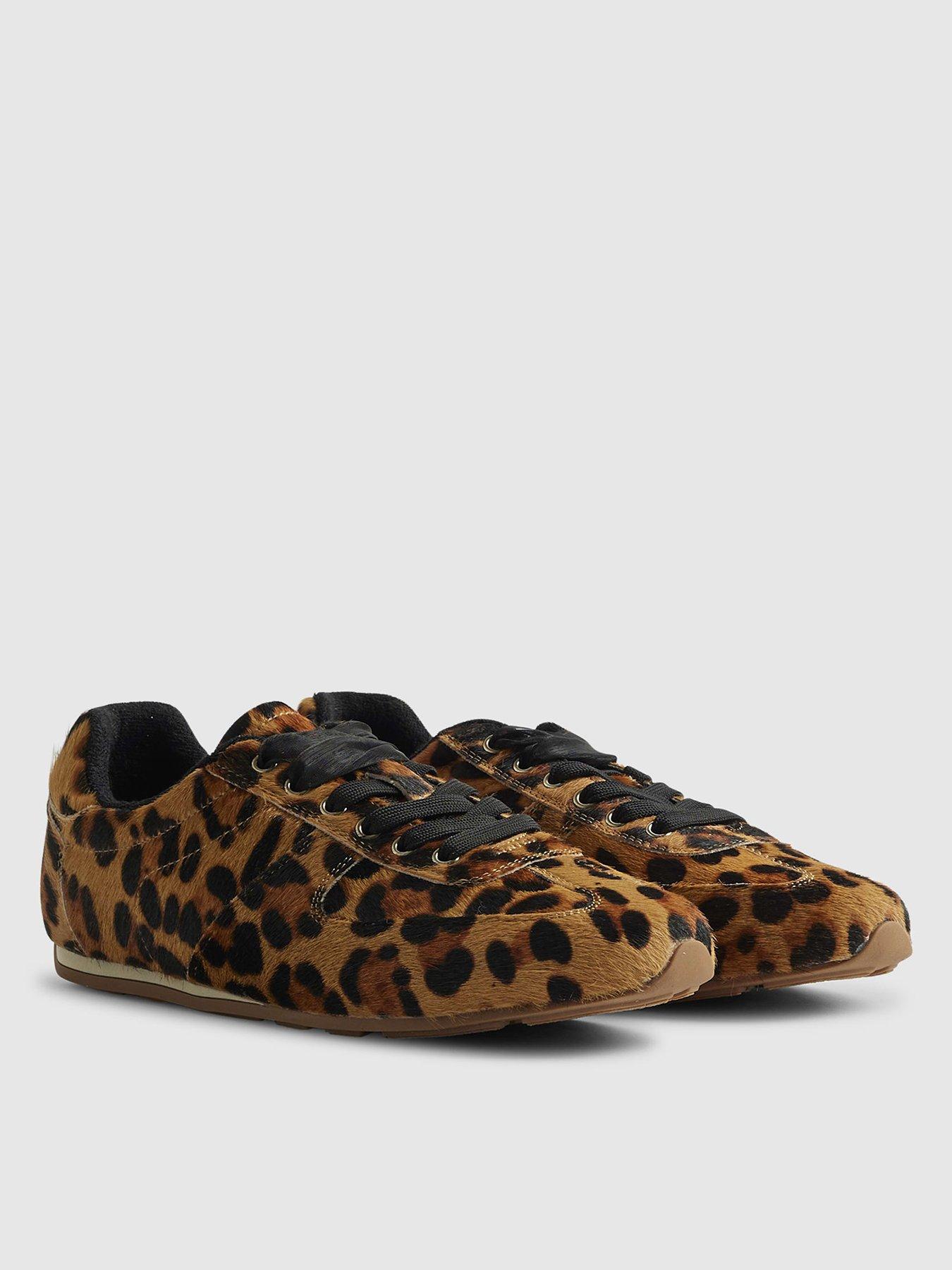 Image 3 of 6 of River Island Animal Slim Profile Trainer - Brown
