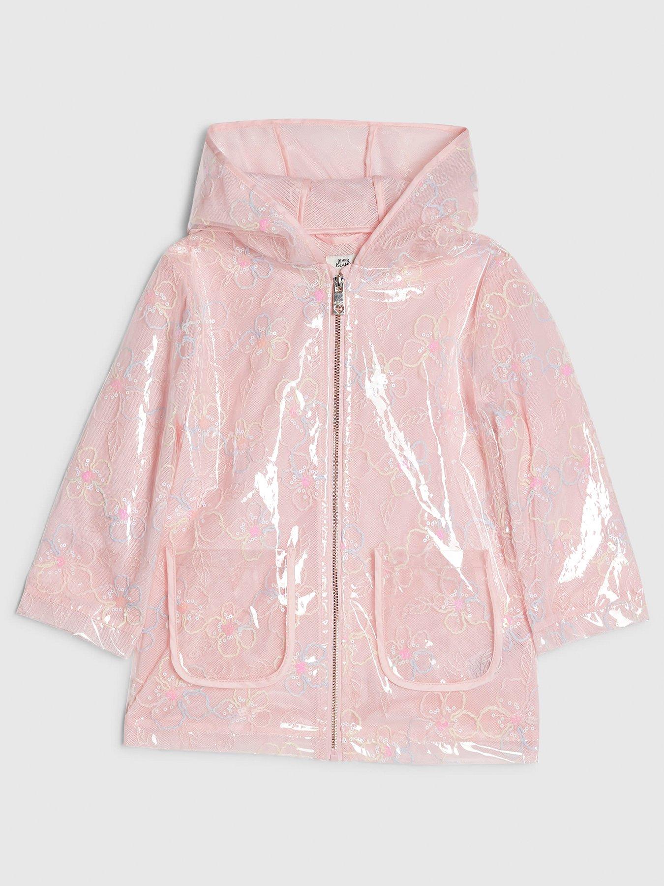 River Island Mini Girls Flower Raincoat - Multi