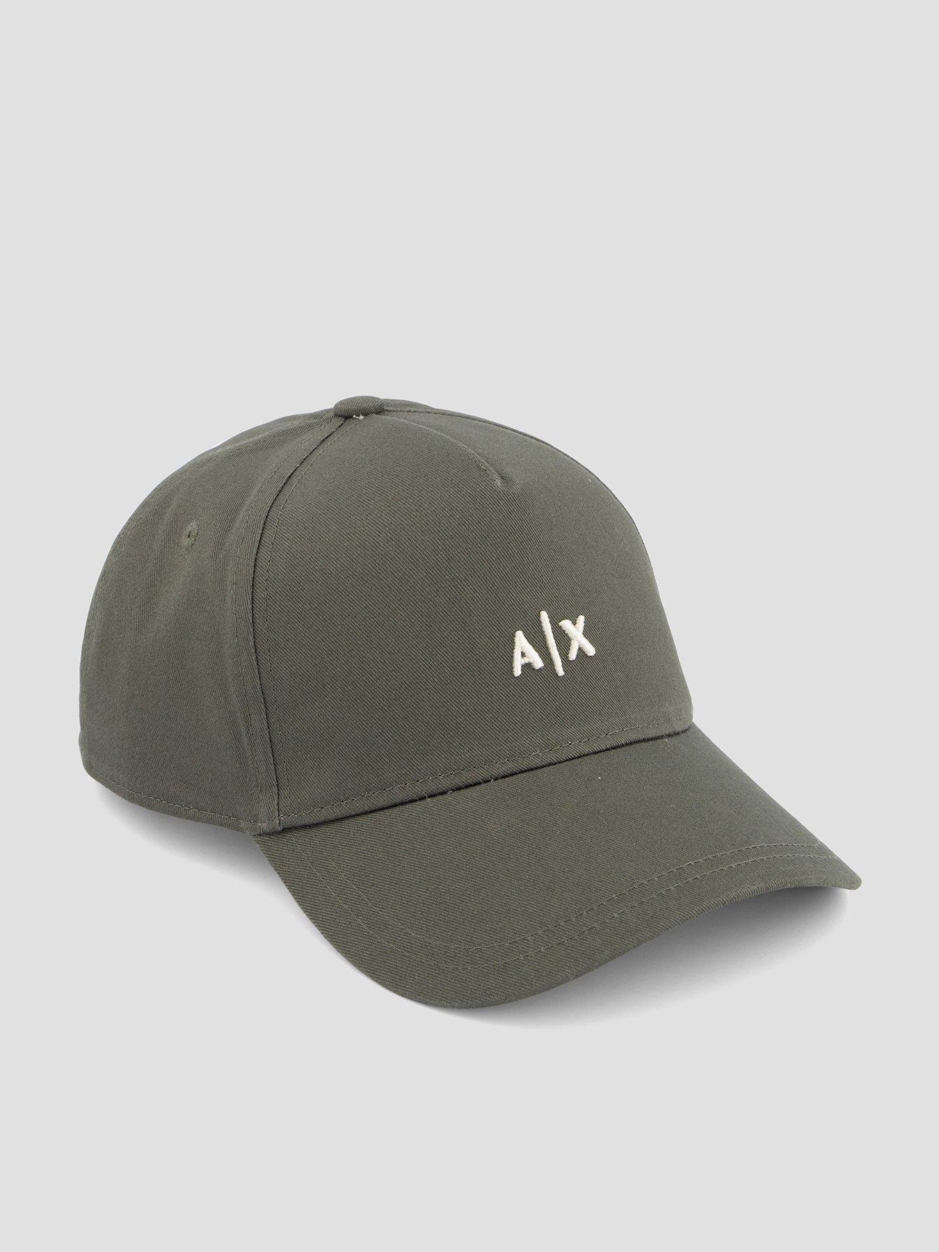 Image 1 of 4 of Armani Exchange Small Logo Baseball Cap - Dark Khaki