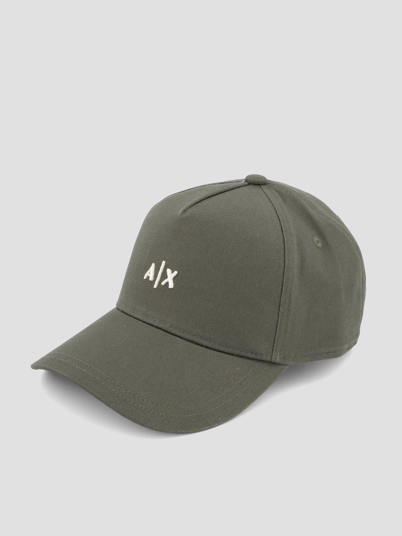 Image 2 of 4 of Armani Exchange Small Logo Baseball Cap - Dark Khaki