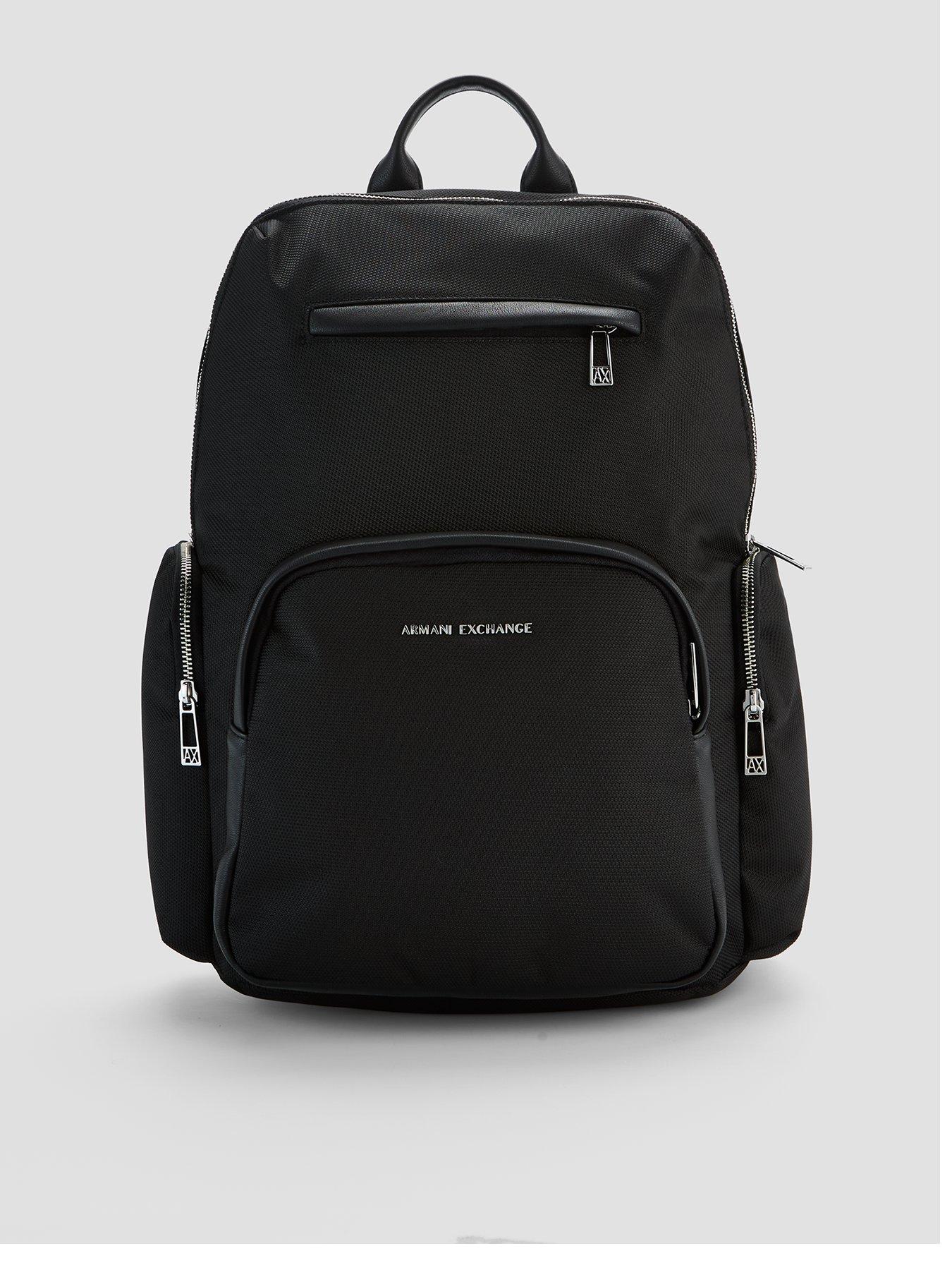  image of armani-exchange-singapore-backpack-black