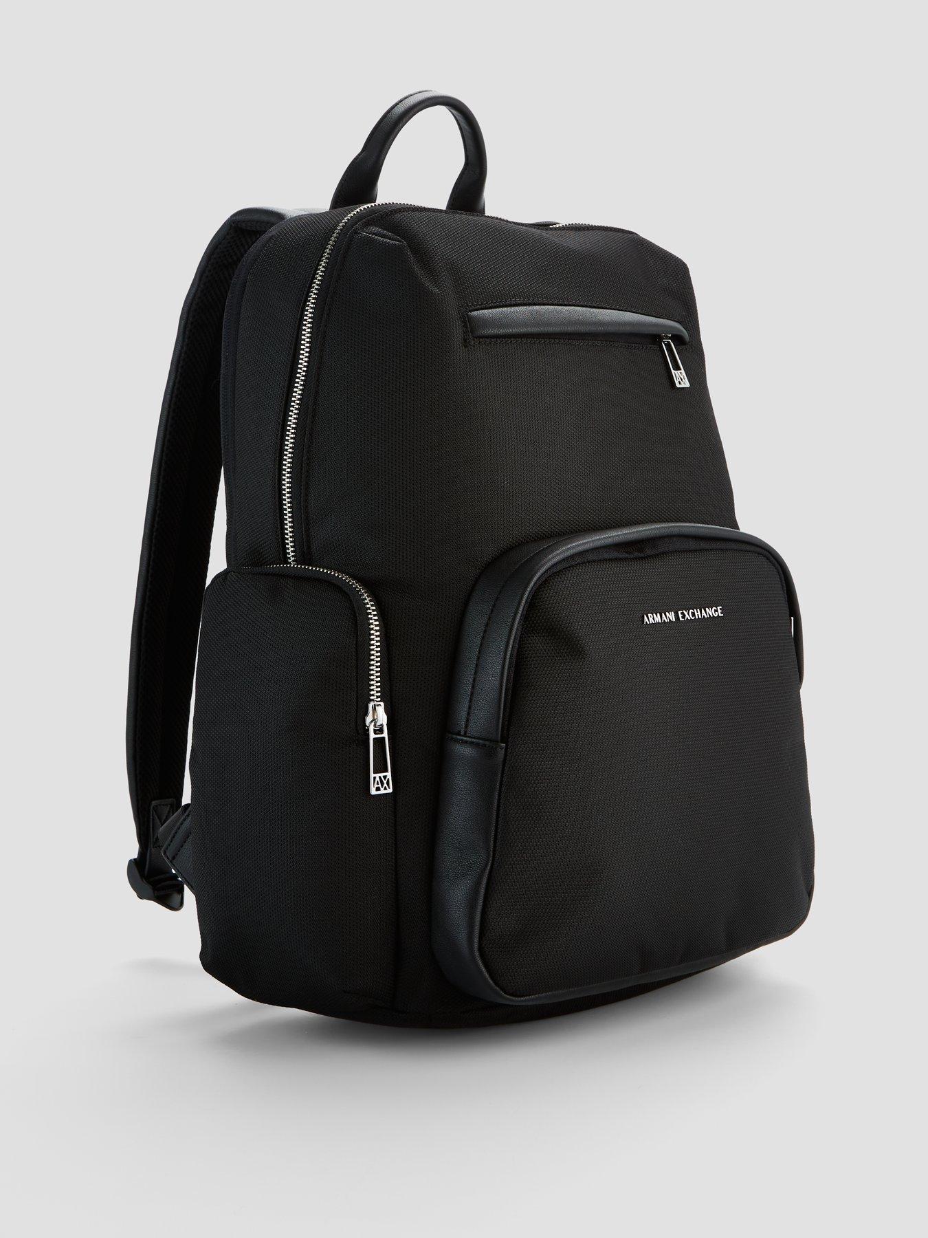  image of armani-exchange-singapore-backpack-black