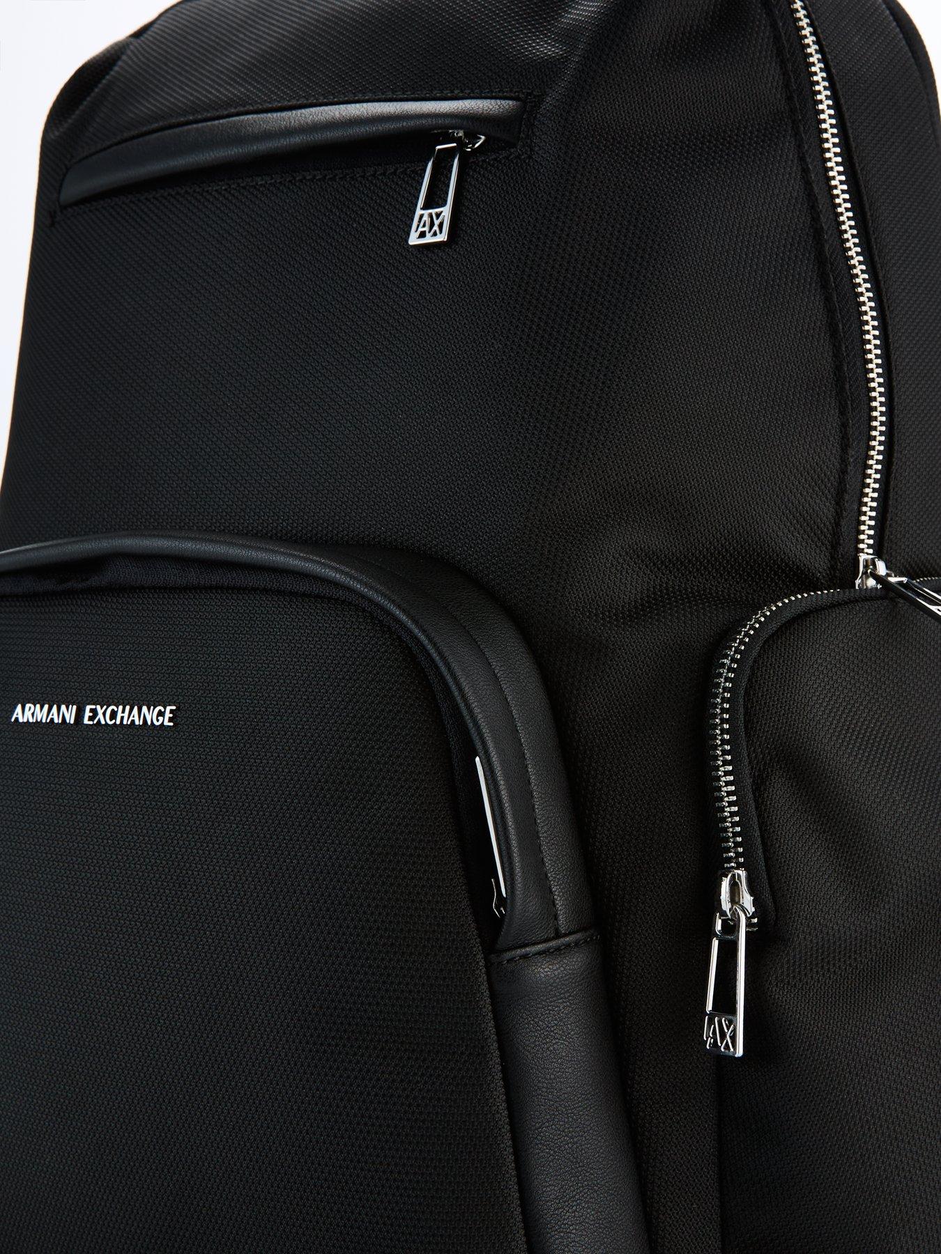  image of armani-exchange-singapore-backpack-black