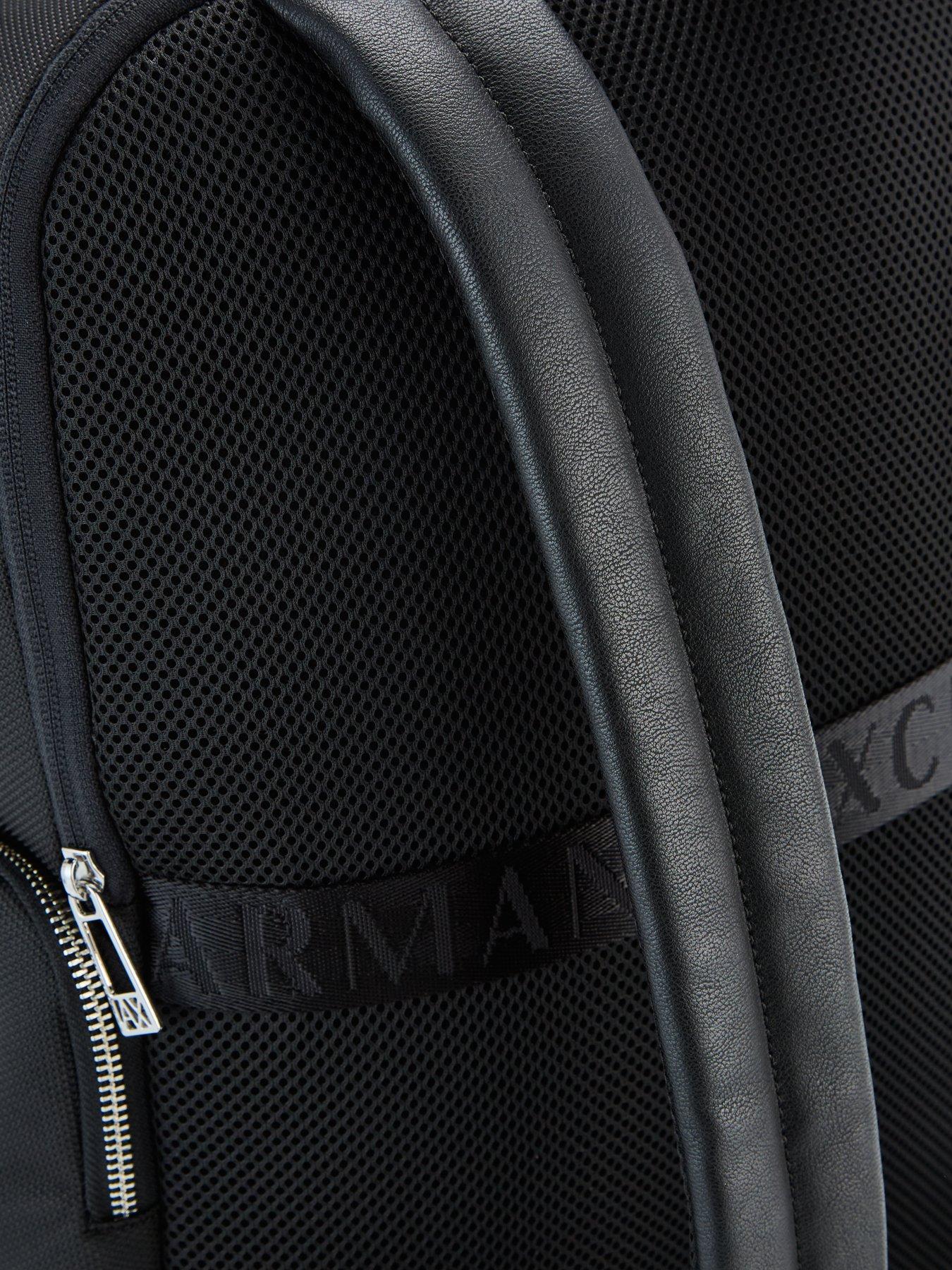 image of armani-exchange-singapore-backpack-black
