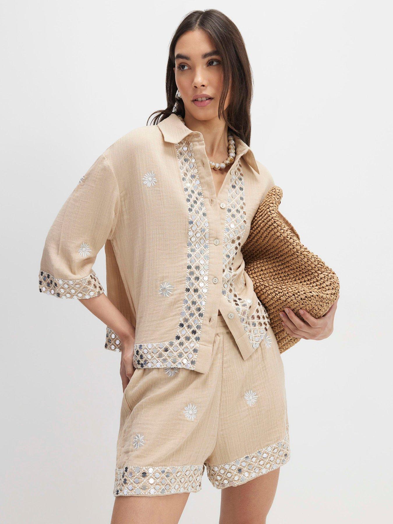 river-island-sequin-embellished-beach-shirt-beige