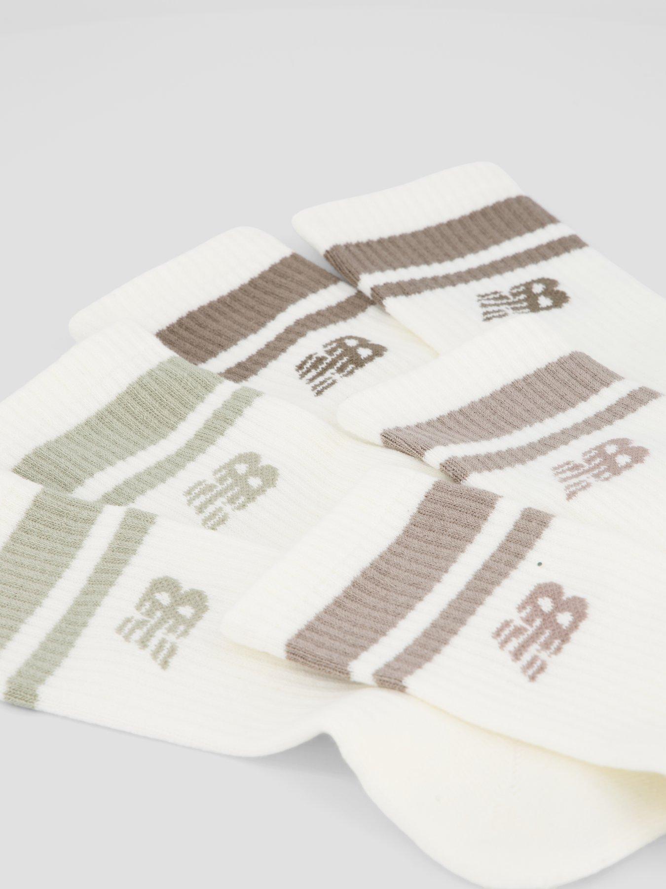 Image 4 of 4 of New Balance Everyday Stripe Midcalf - 3 Pack - Multi