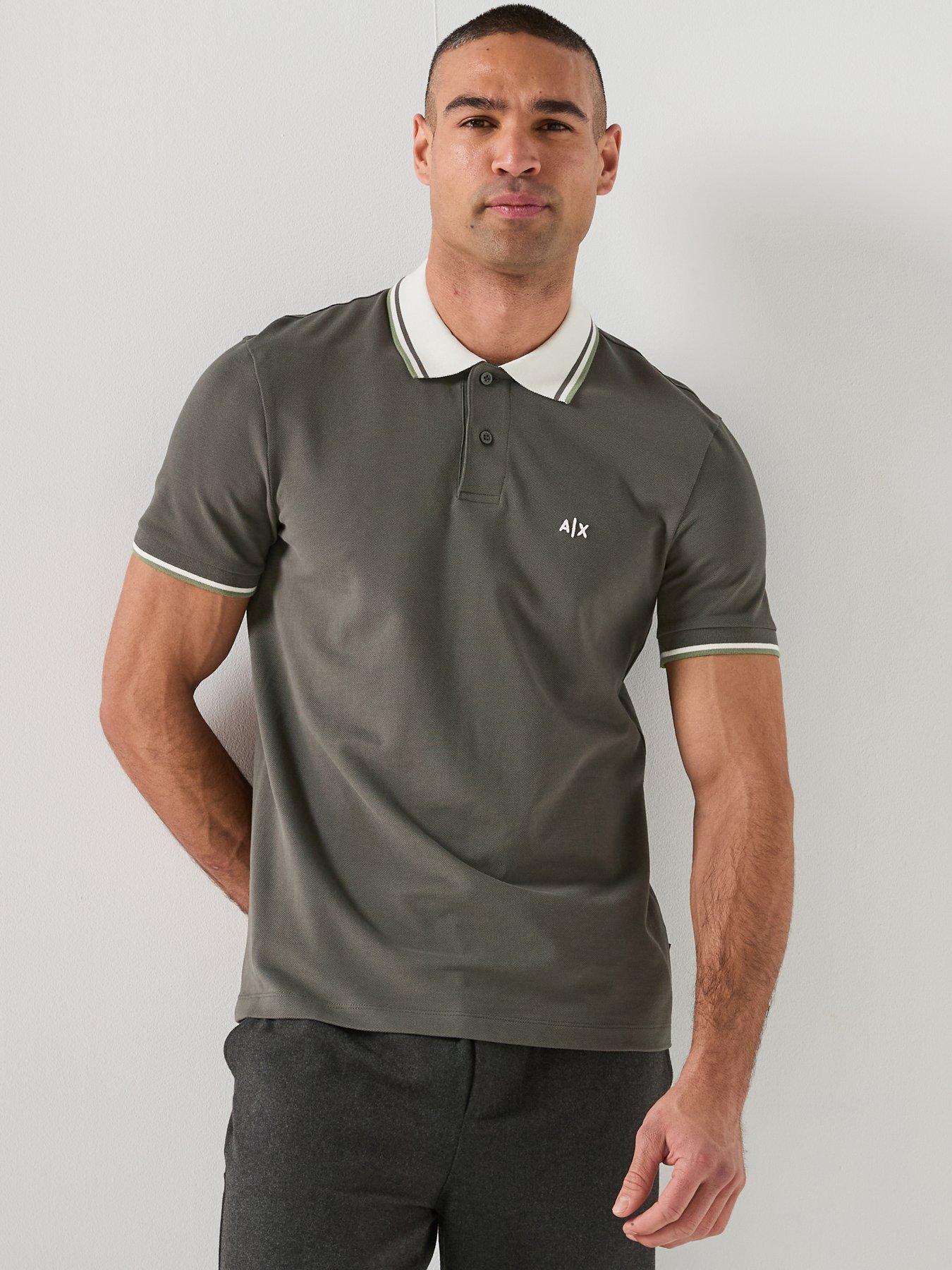 armani-exchange-logo-collar-slim-fit-polo-shirt-dark-khaki
