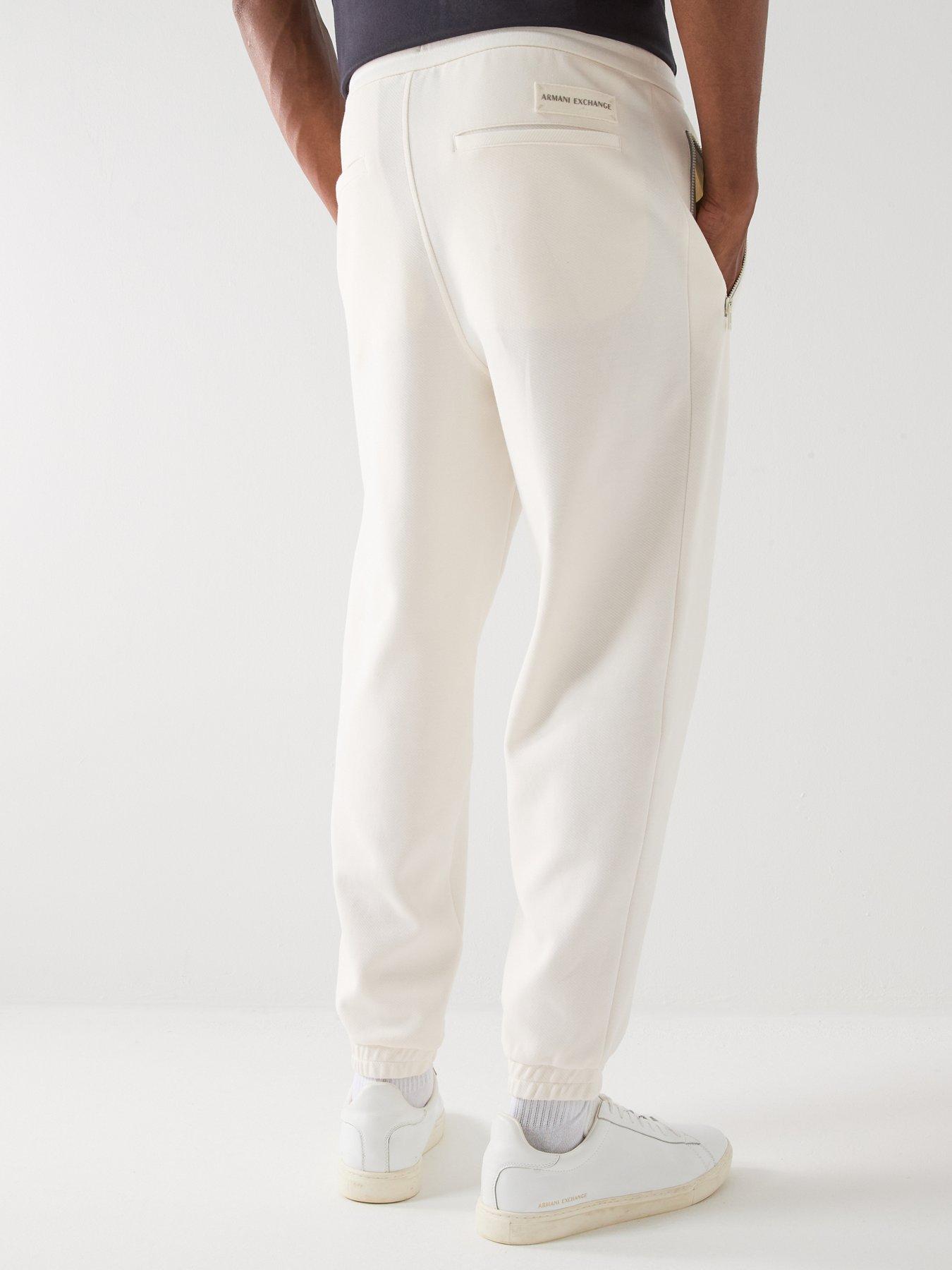  image of armani-exchange-joggers-off-white