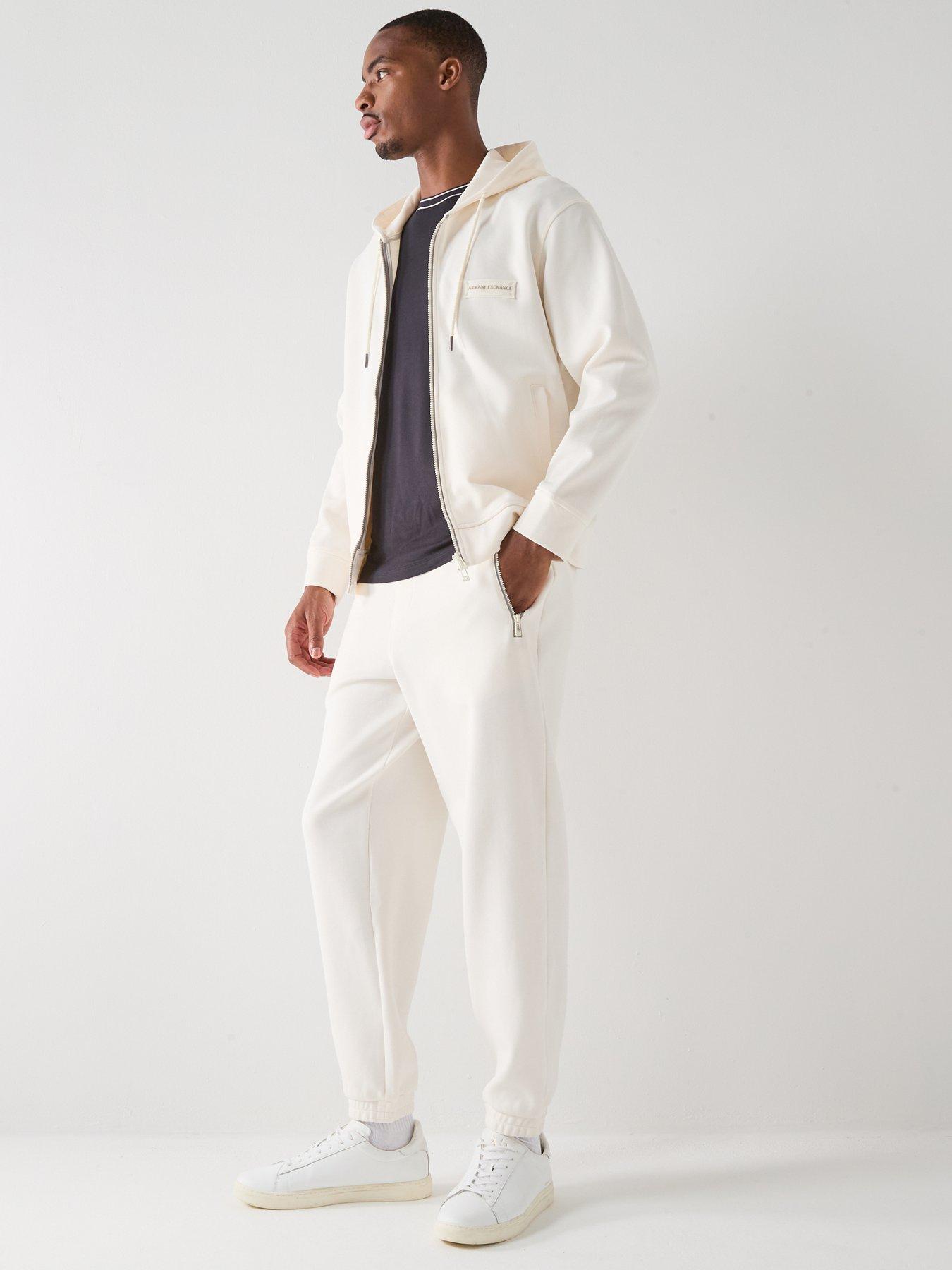  image of armani-exchange-joggers-off-white