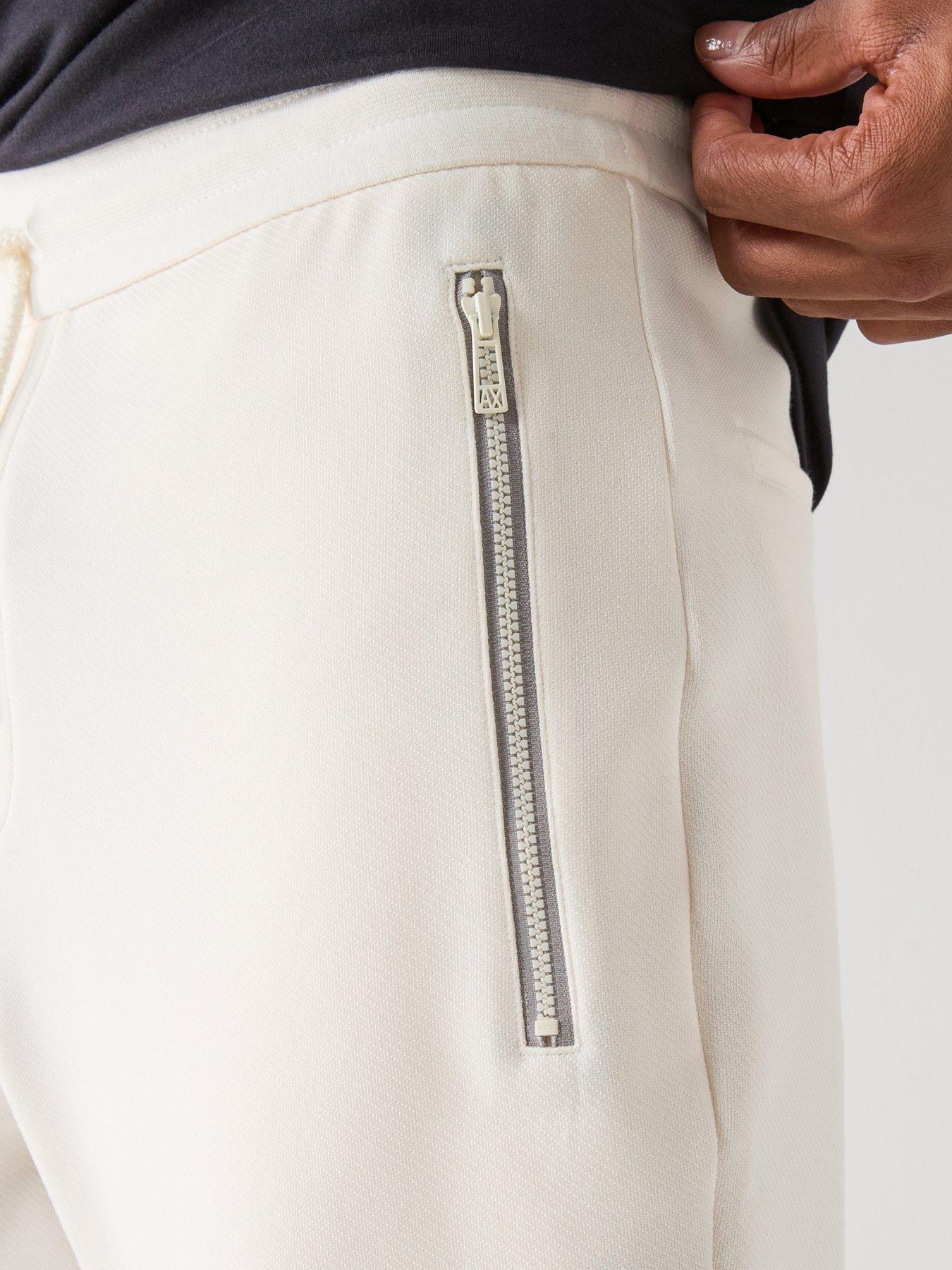  image of armani-exchange-joggers-off-white