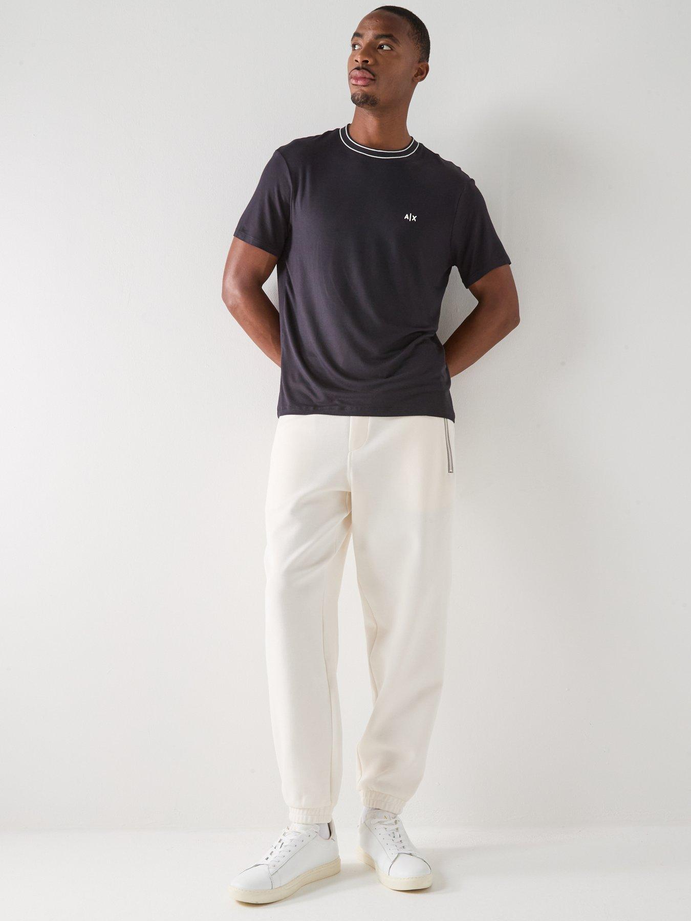  image of armani-exchange-joggers-off-white