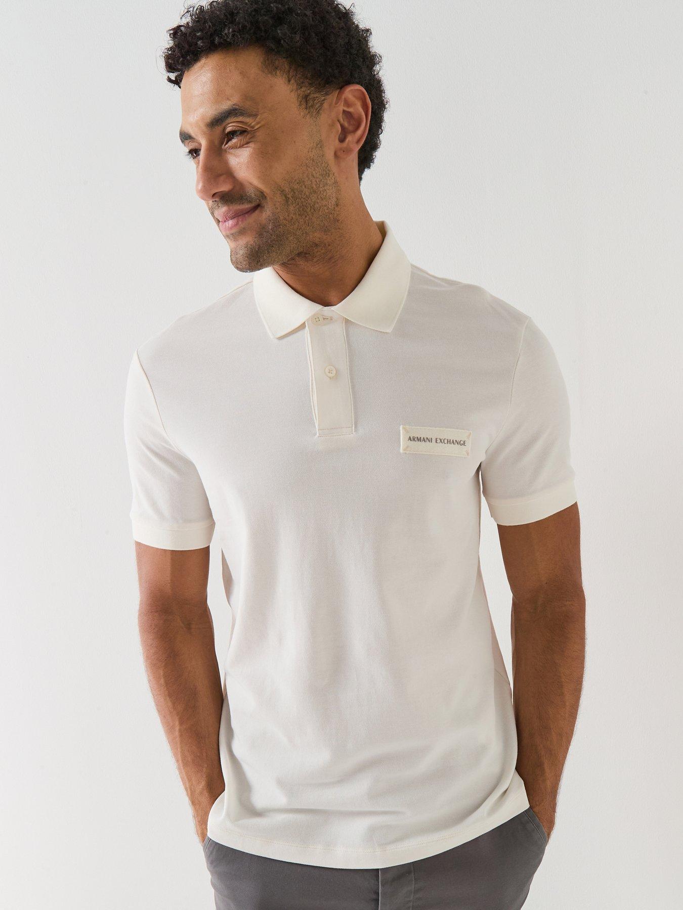 armani-exchange-slim-fit-white-edition-logo-polo-shirt-cream