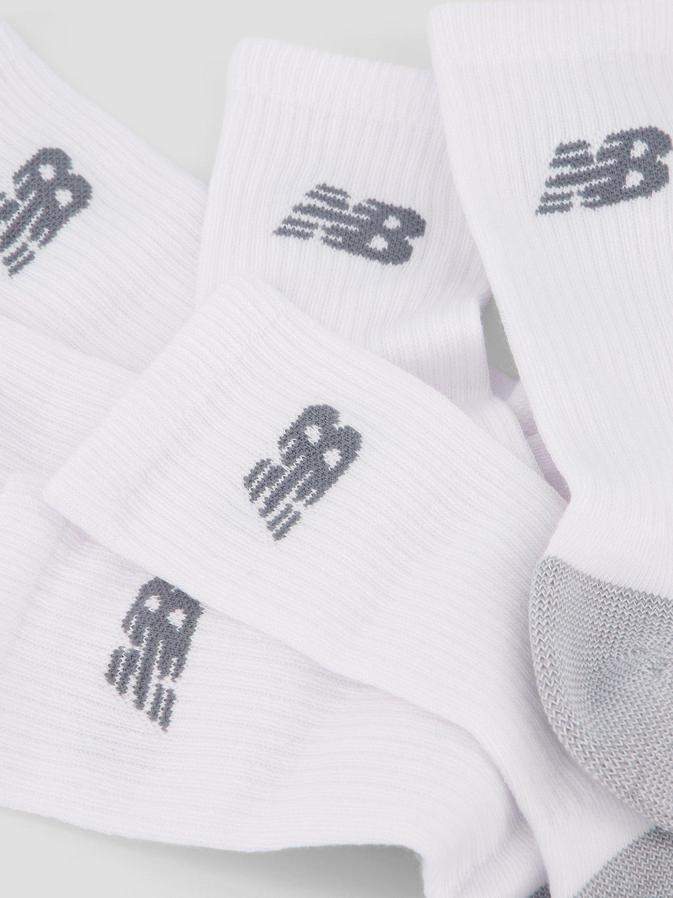 Image 3 of 4 of New Balance Performance Cushioned Crew - 3 Pack - White