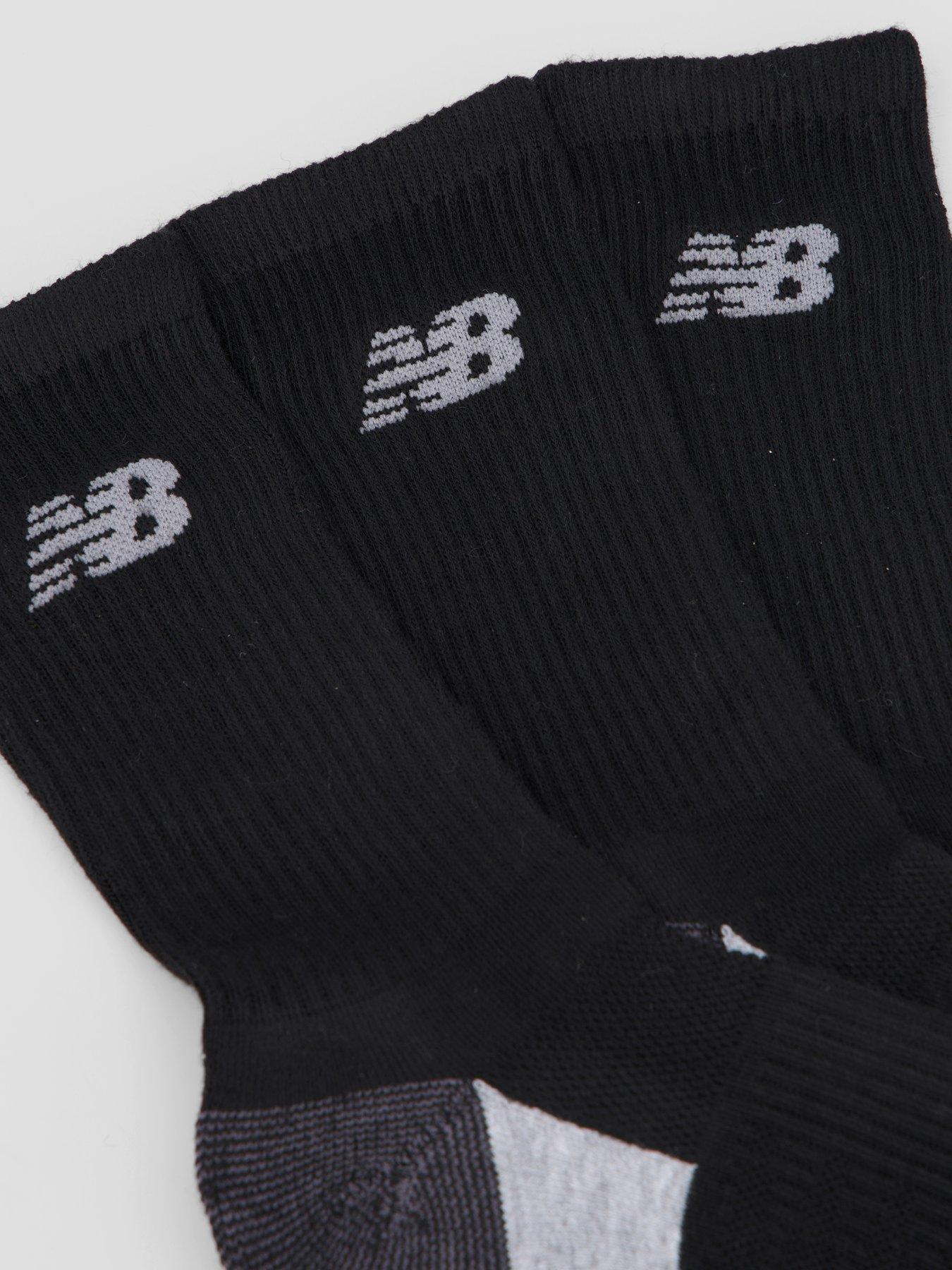 Image 4 of 4 of New Balance Performance Cushioned Crew - 3 Pack - Black