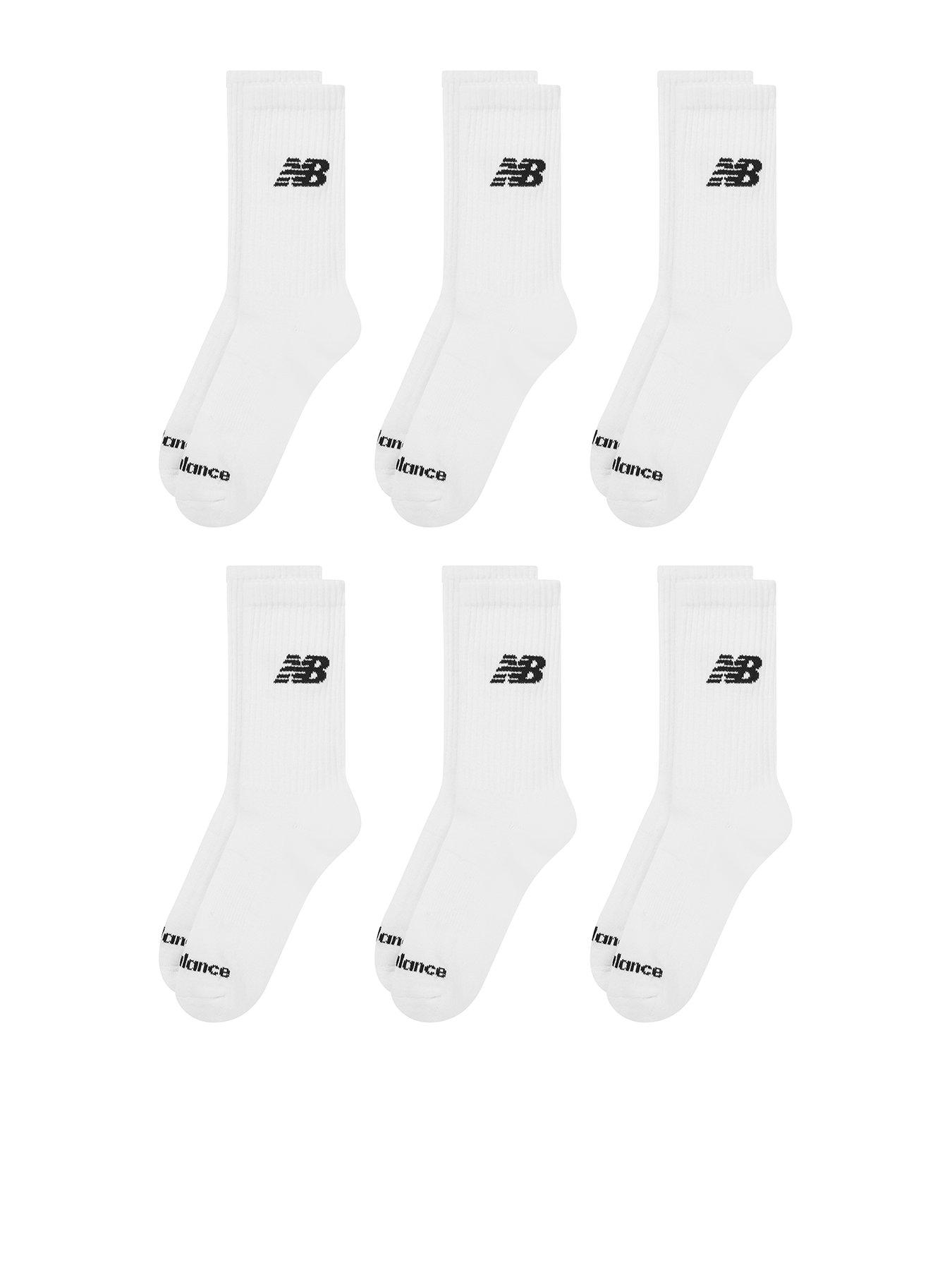 Image 1 of 3 of New Balance Everyday Seasonal Midcalf 6 Pack Socks - White