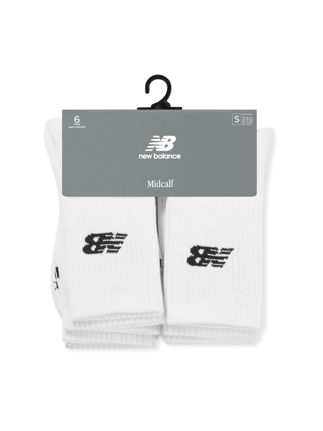 Image 3 of 3 of New Balance Everyday Seasonal Midcalf 6 Pack Socks - White