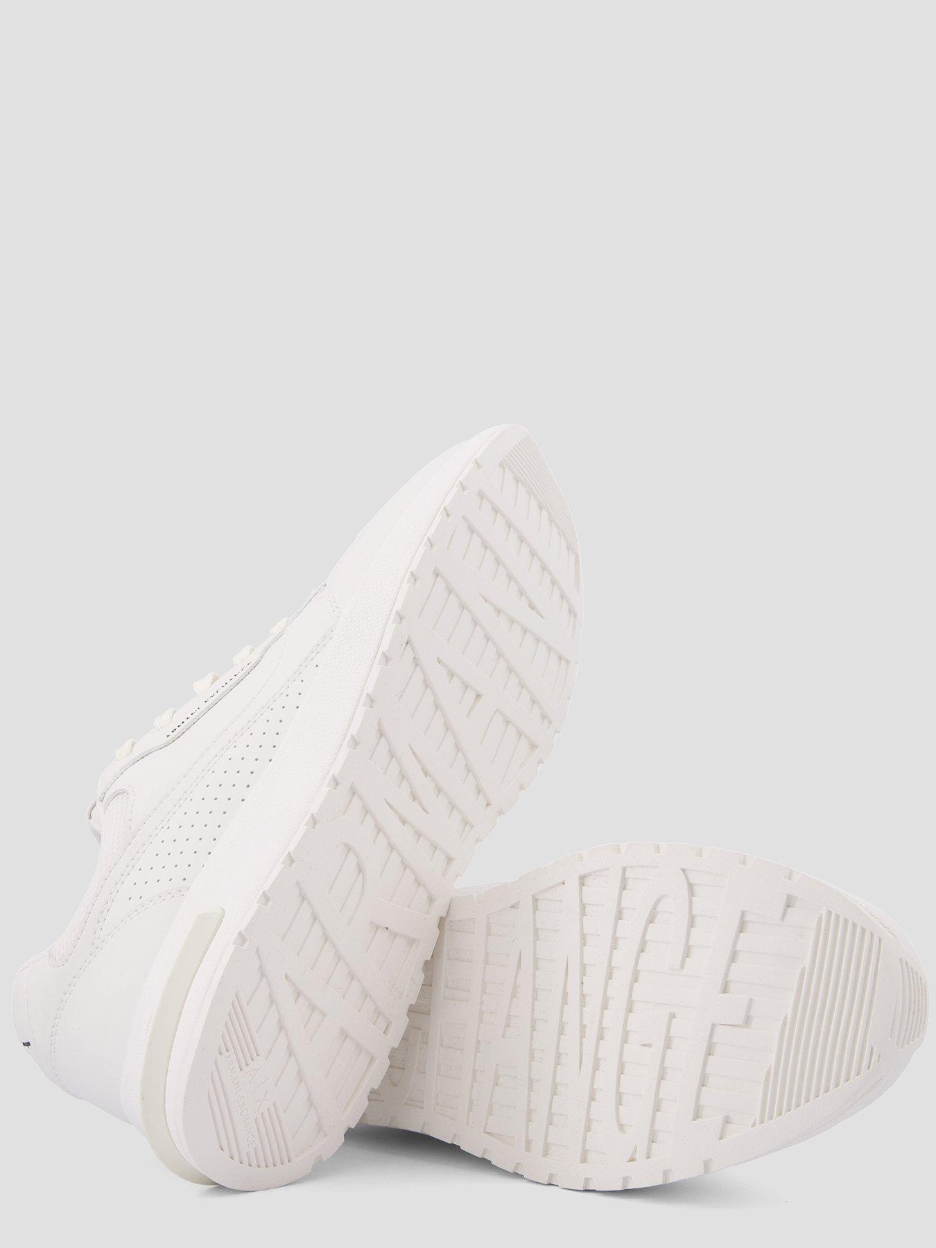  image of armani-exchange-dusseldorf-pu-mesh-trainer-off-white