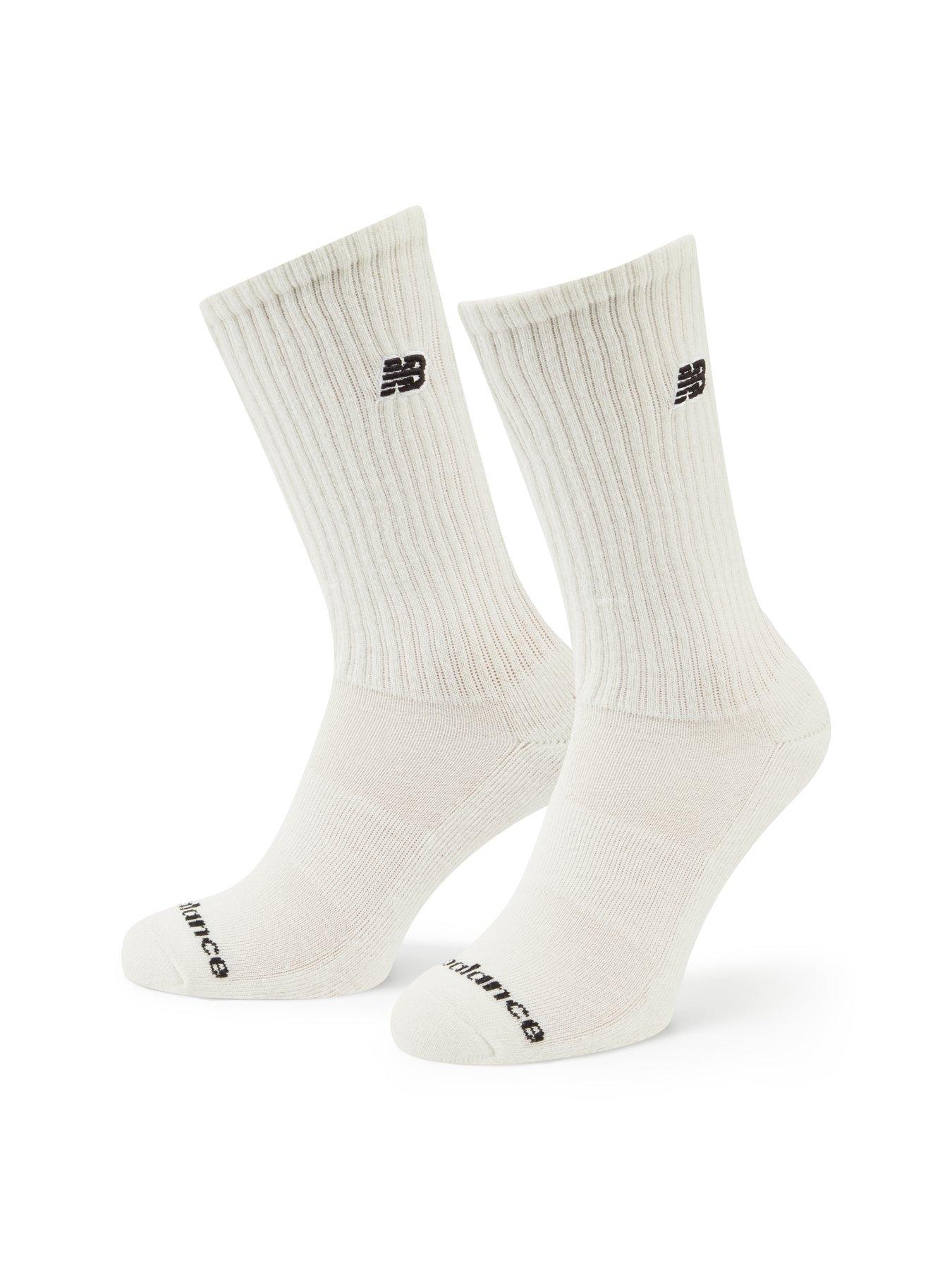 Image 2 of 3 of New Balance Nb Black Patch Logo Seasonal Crew 3 Pack Socks - Multi