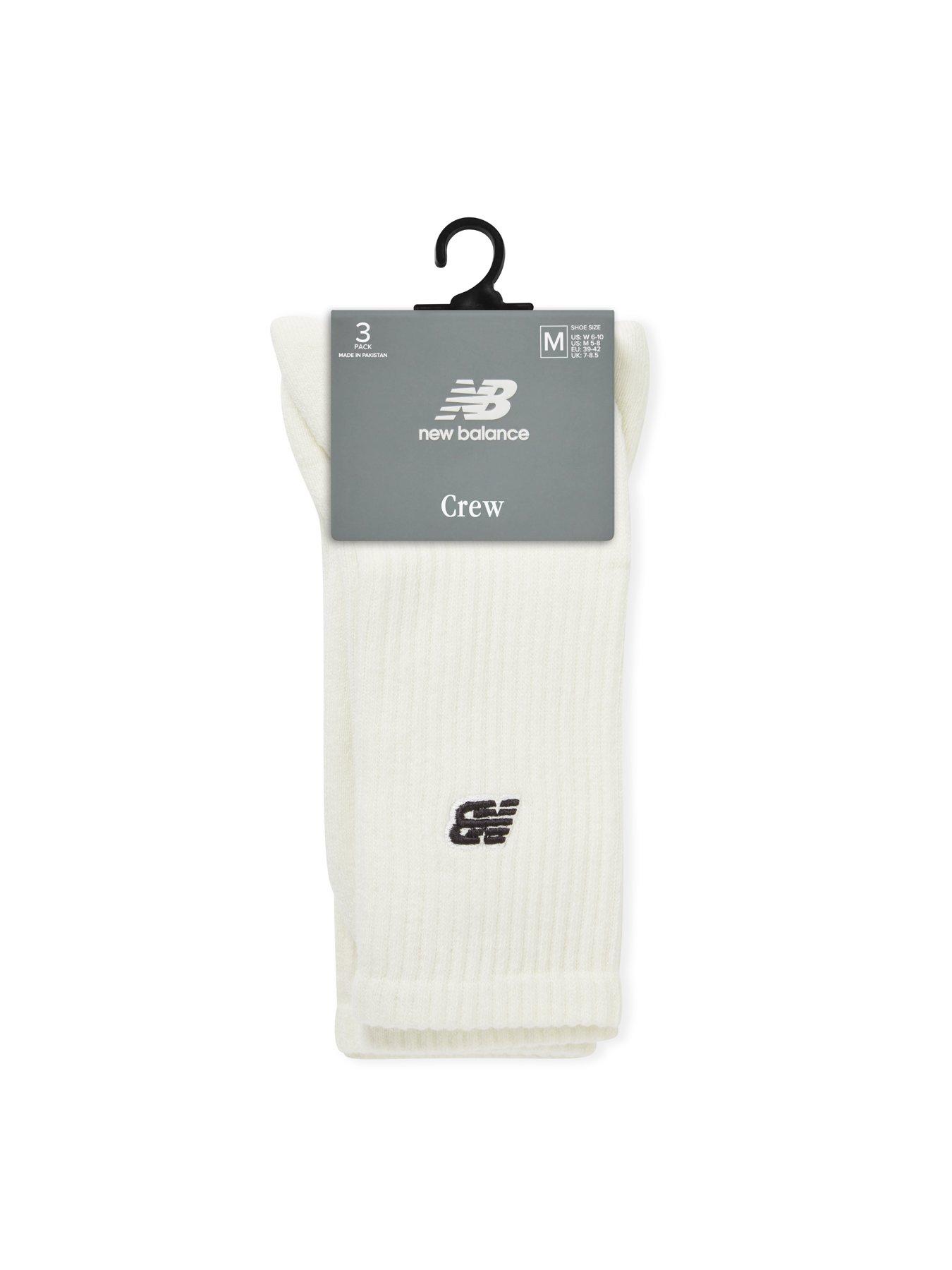 Image 3 of 3 of New Balance Nb Black Patch Logo Seasonal Crew 3 Pack Socks - Multi
