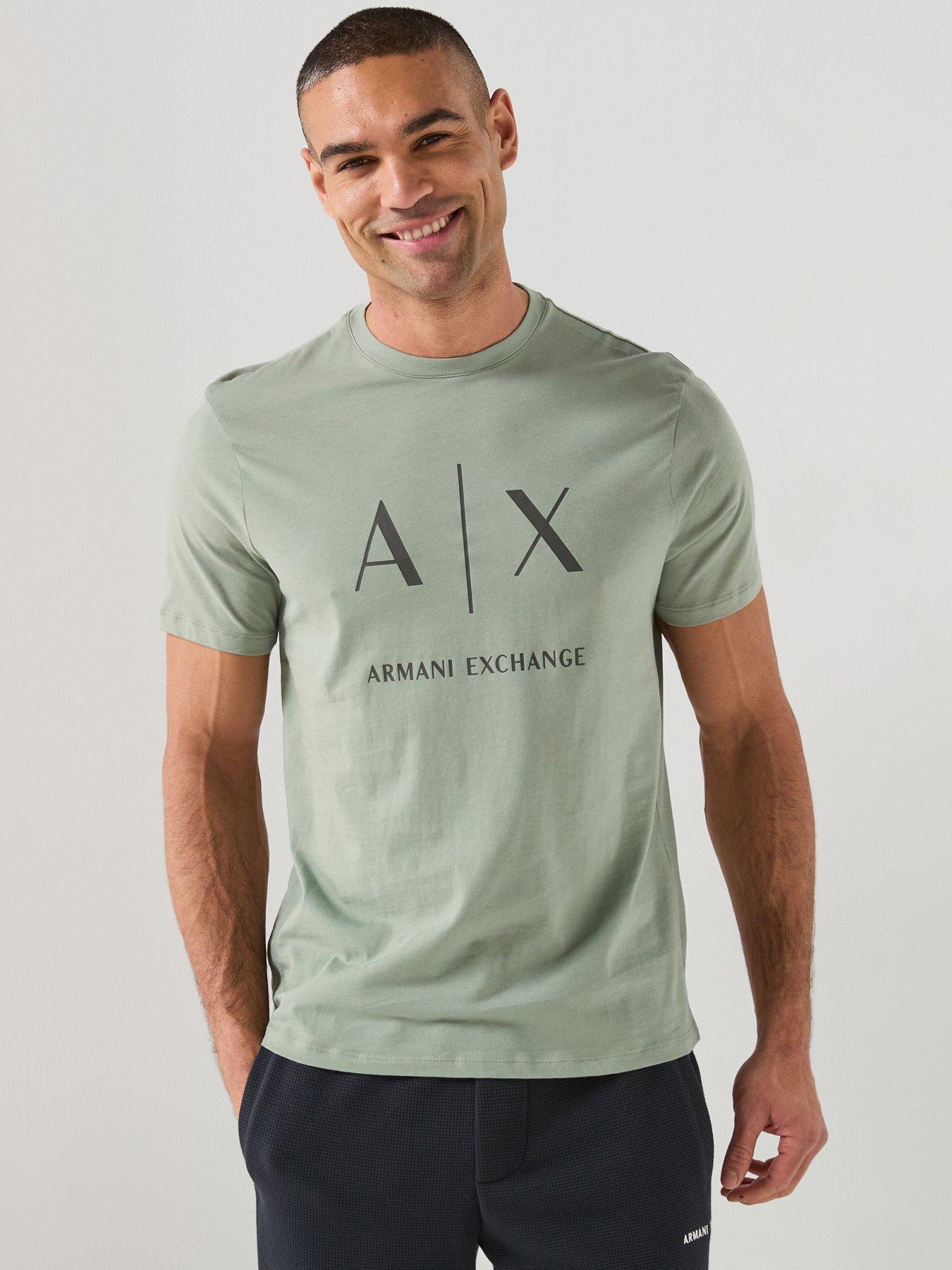 Armani Exchange Slim Fit Ax Chest Logo T-Shirt - Green
