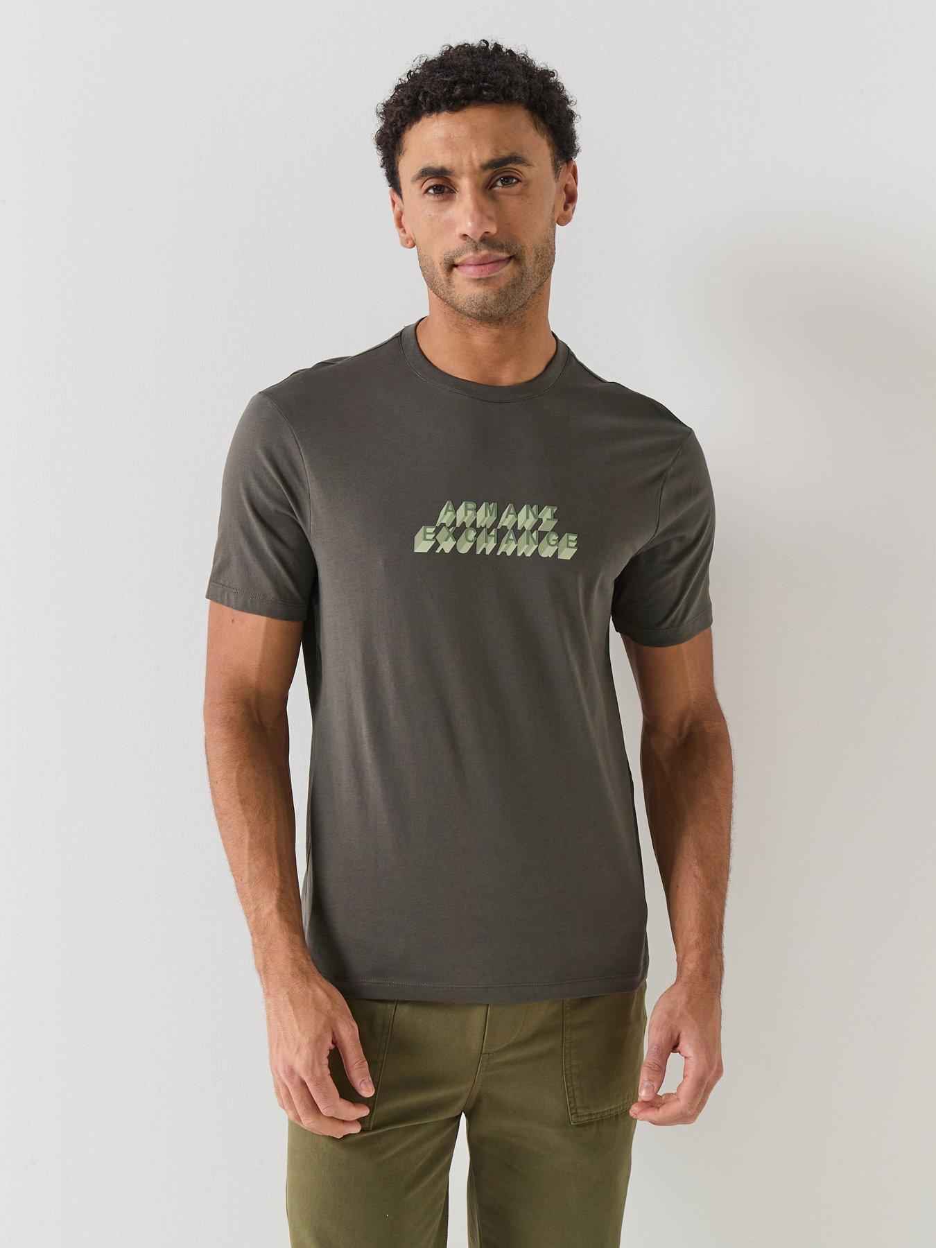 armani-exchange-slim-fit-chest-logo-t-shirt-dark-khaki