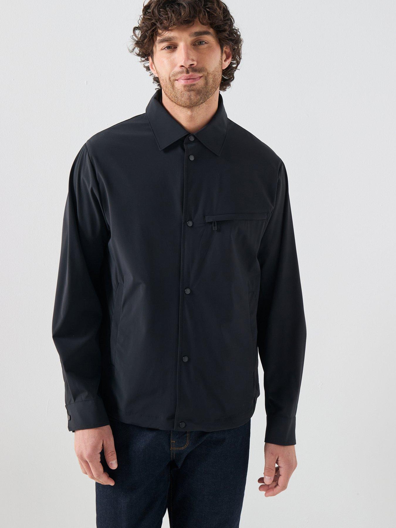 Image 1 of 6 of Armani Exchange Armani Exchange Harrington Jacket - Black