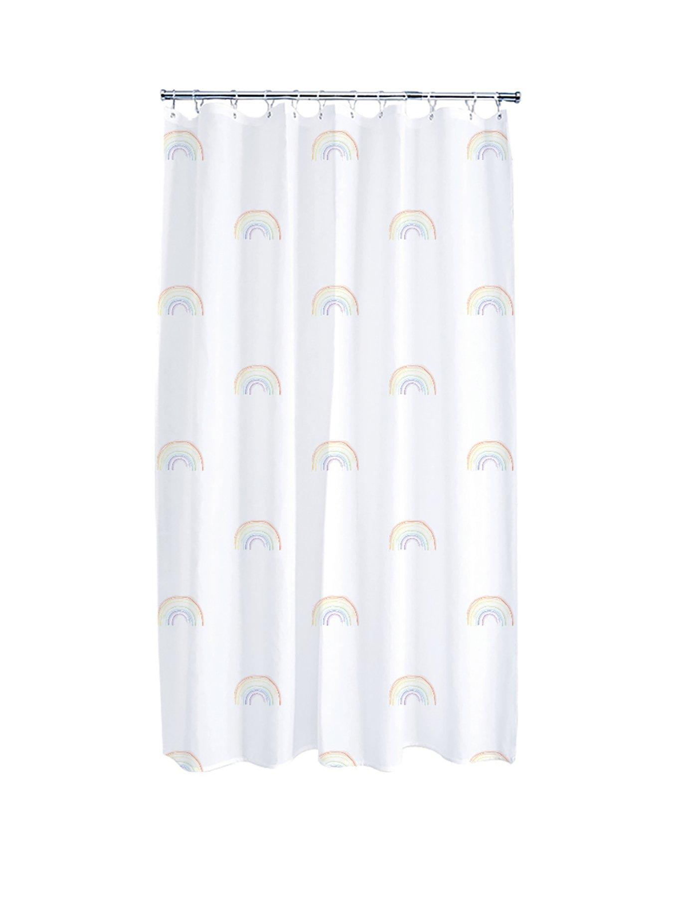 stillFront image of aqualona-rainbows-shower-curtain