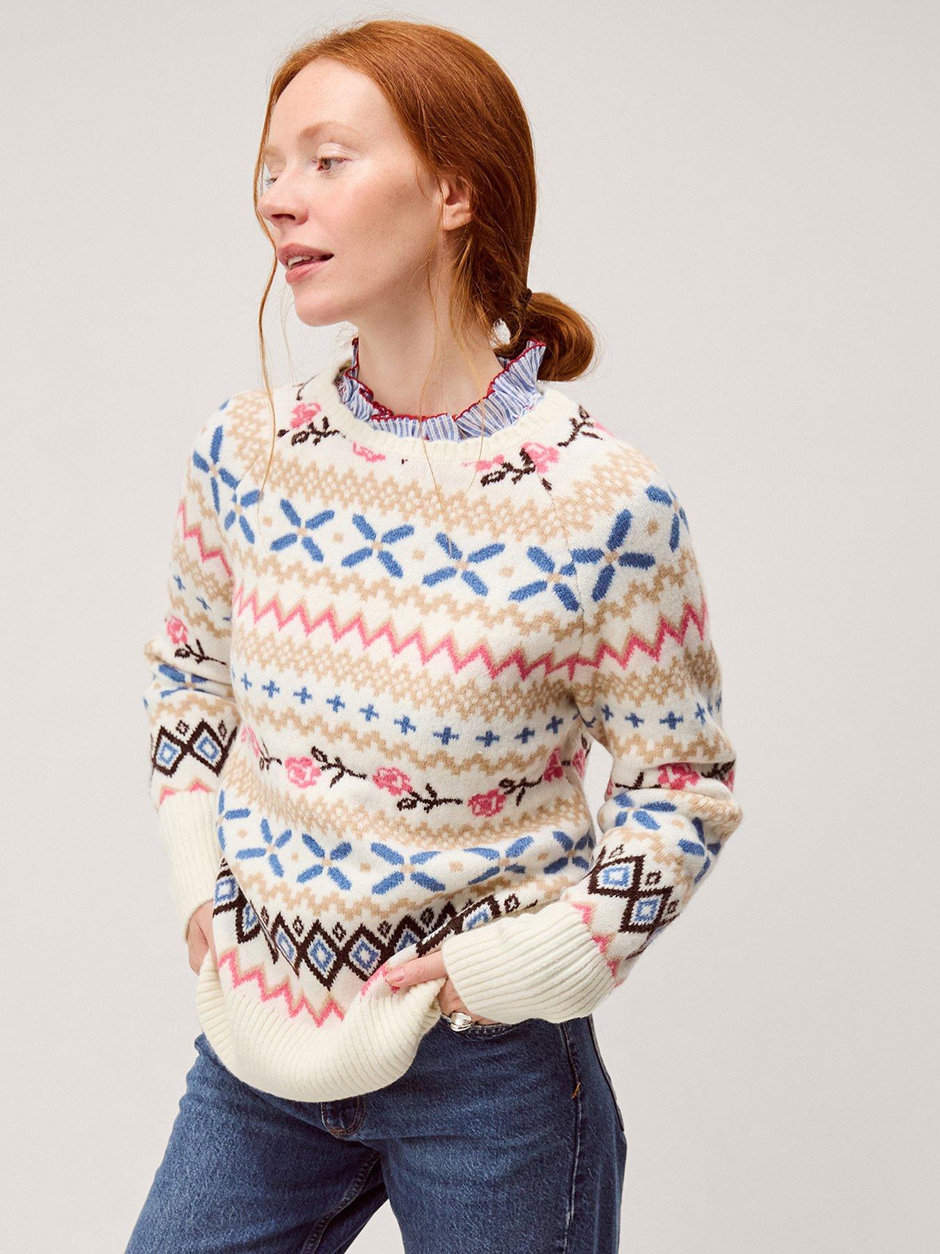 Monsoon Fee Fairisle Jumper - Cream