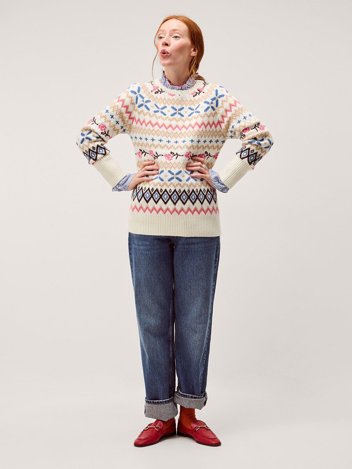  image of monsoon-fee-fairisle-jumper-cream