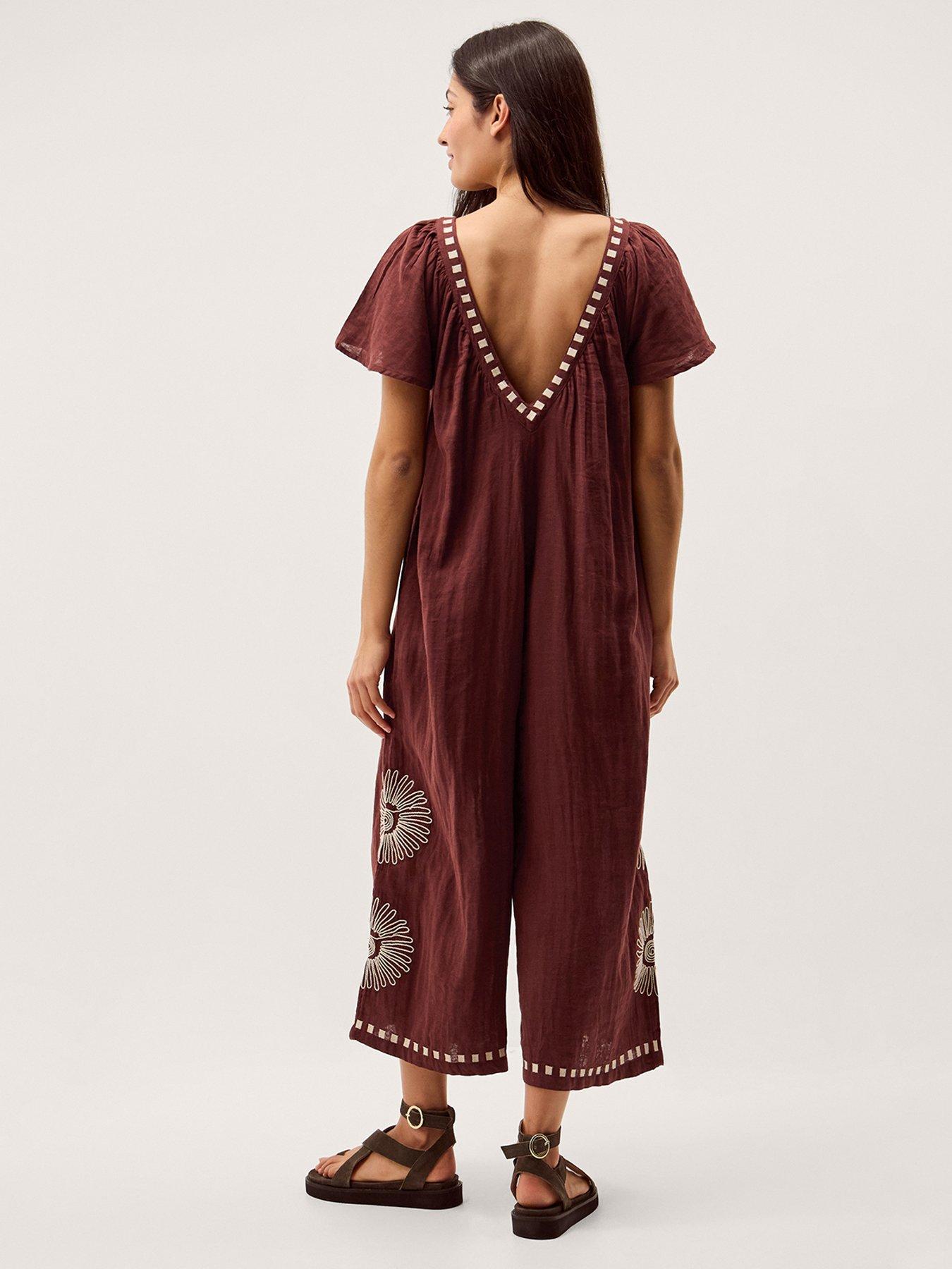 stillFront image of monsoon-aurelia-jumpsuit-brown