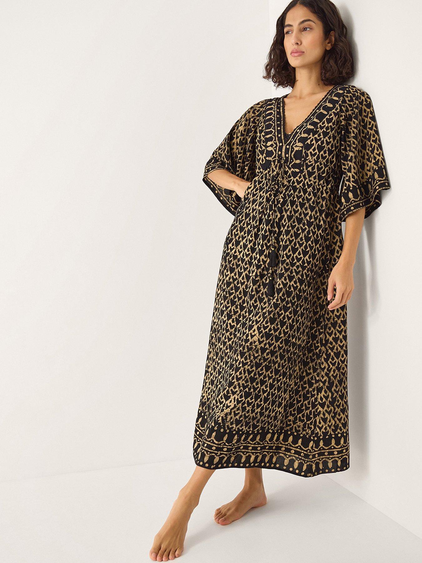 Monsoon Arti Kaftan - Black